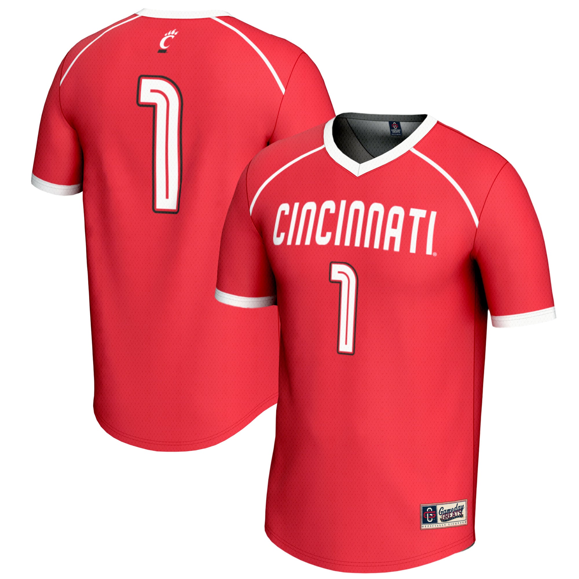 Cincinnati Bearcats #1 Red Lacrosse Jersey - Youth