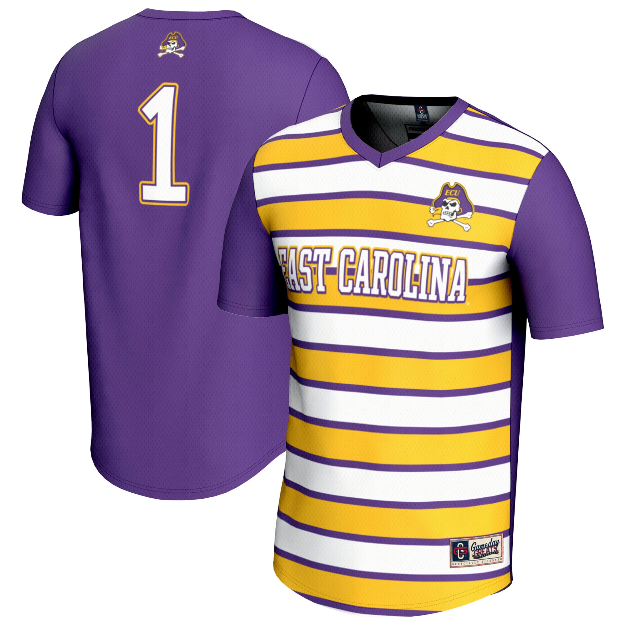 ECU Pirates #1 Purple Soccer Jersey - Women's