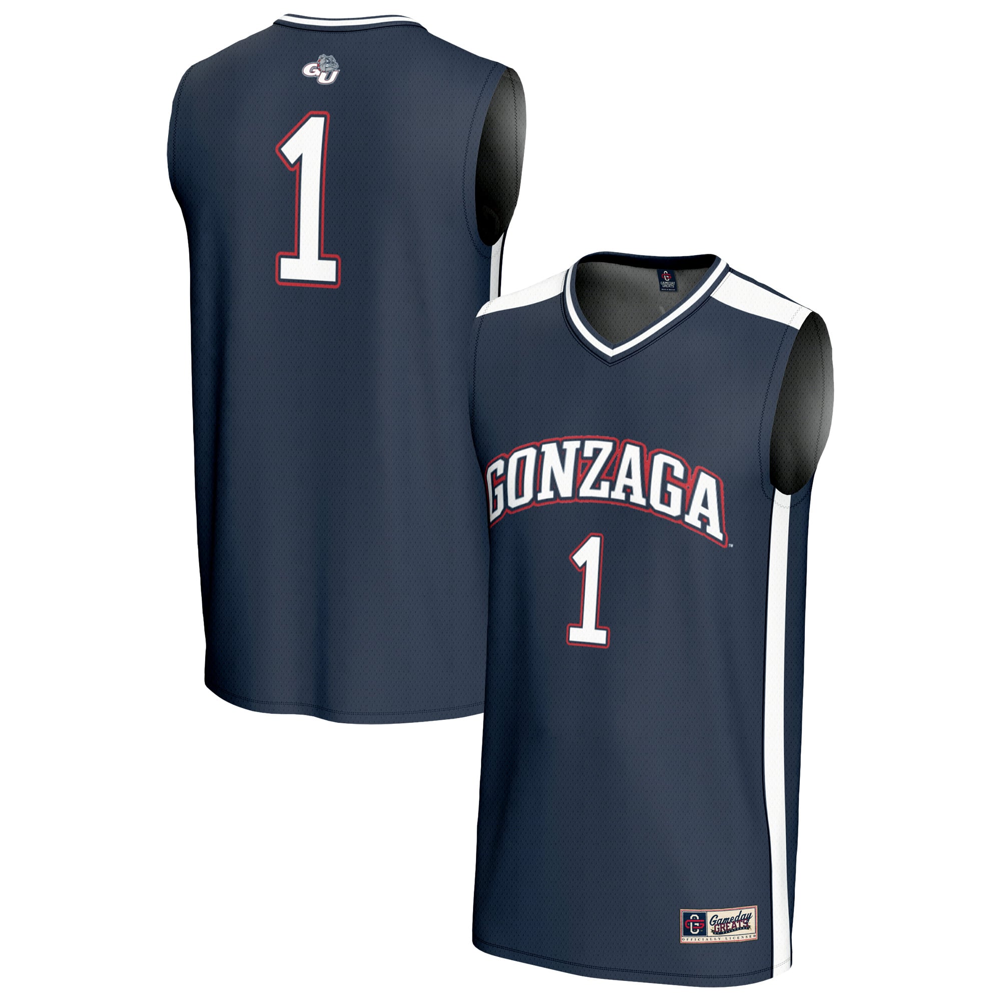 Gonzaga Bulldogs #1 Navy Fashion Basketball Jersey - Women's
