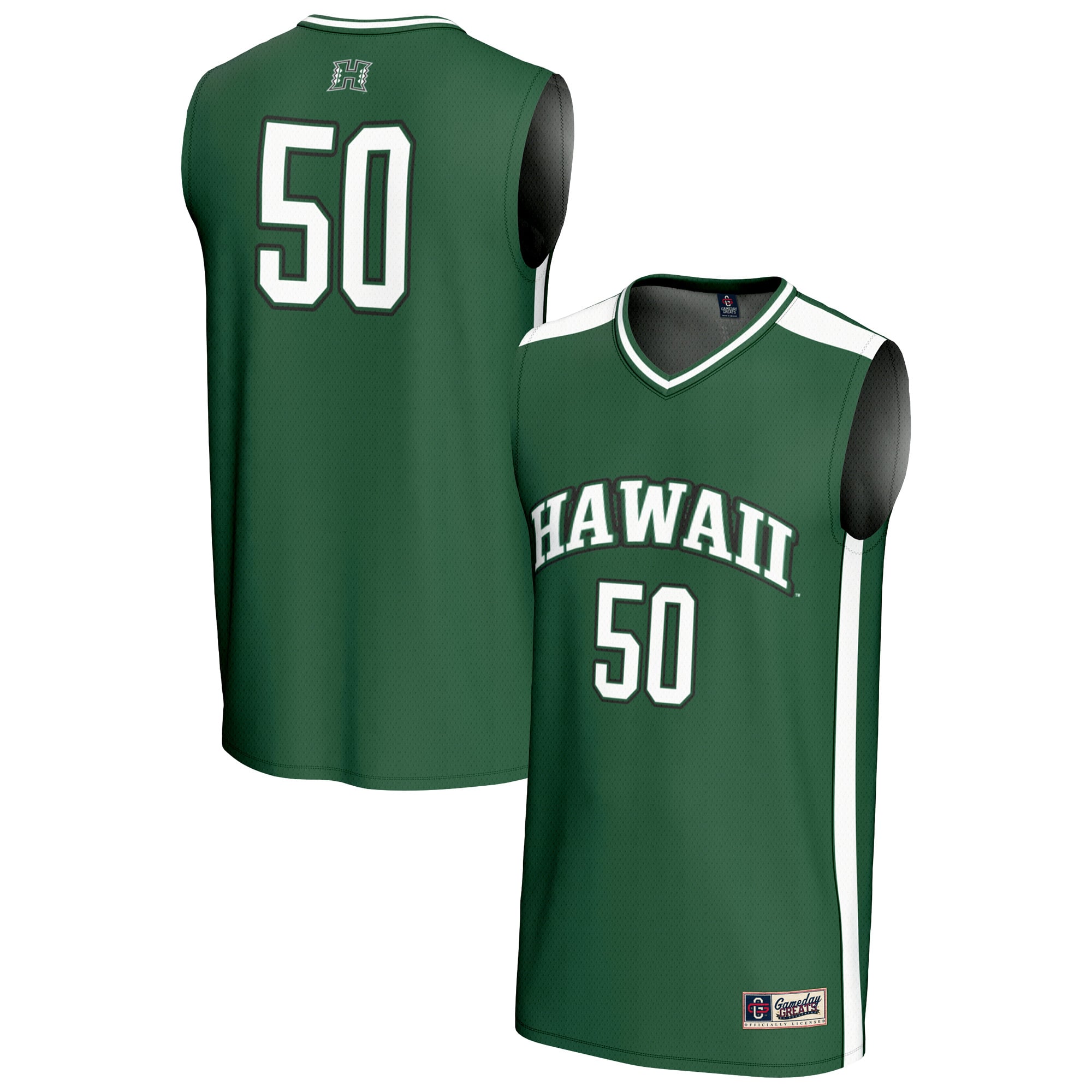 Hawaii Rainbow Warriors #50 Jersey Basketball Jersey - Youth