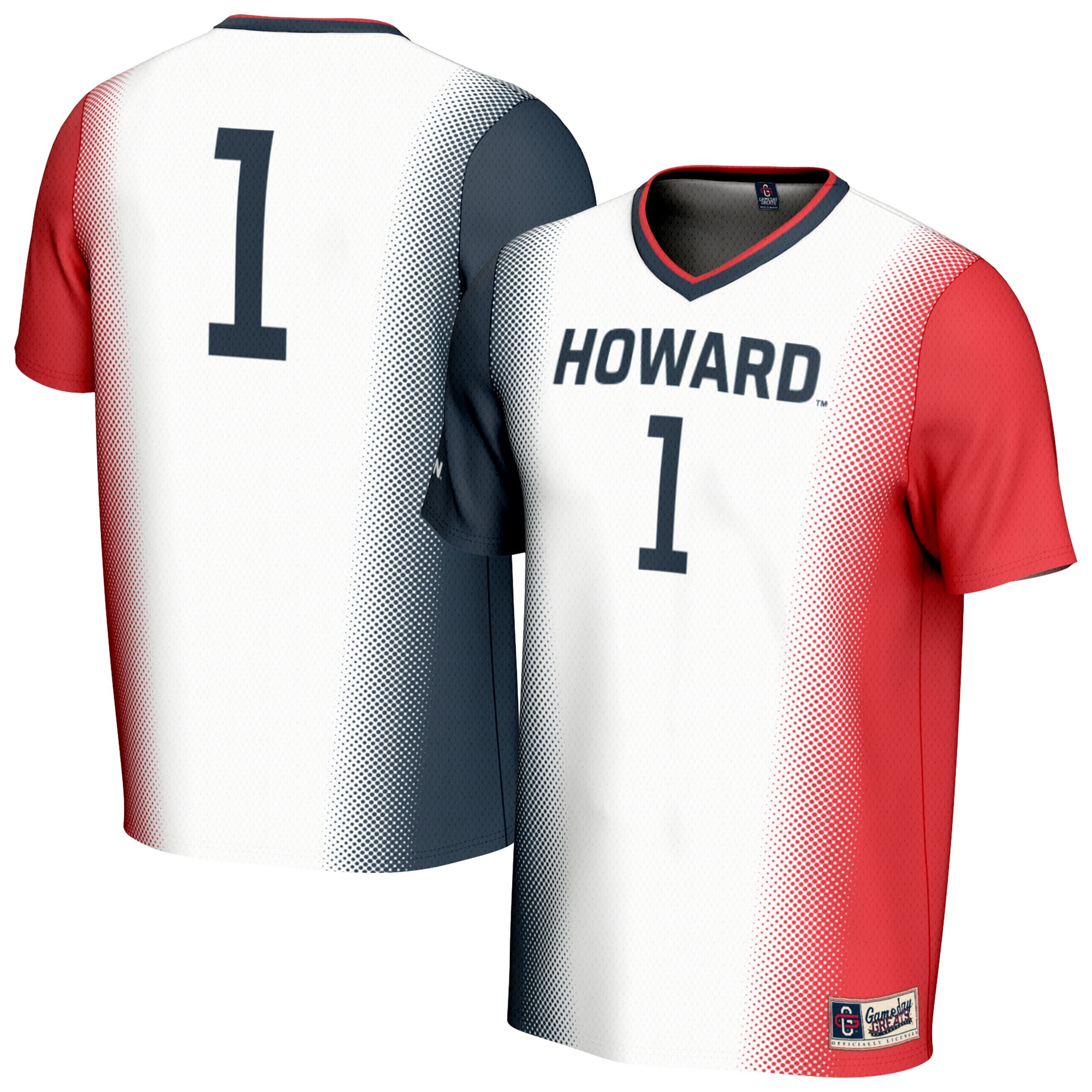 Howard Bison White Soccer Jersey - Youth