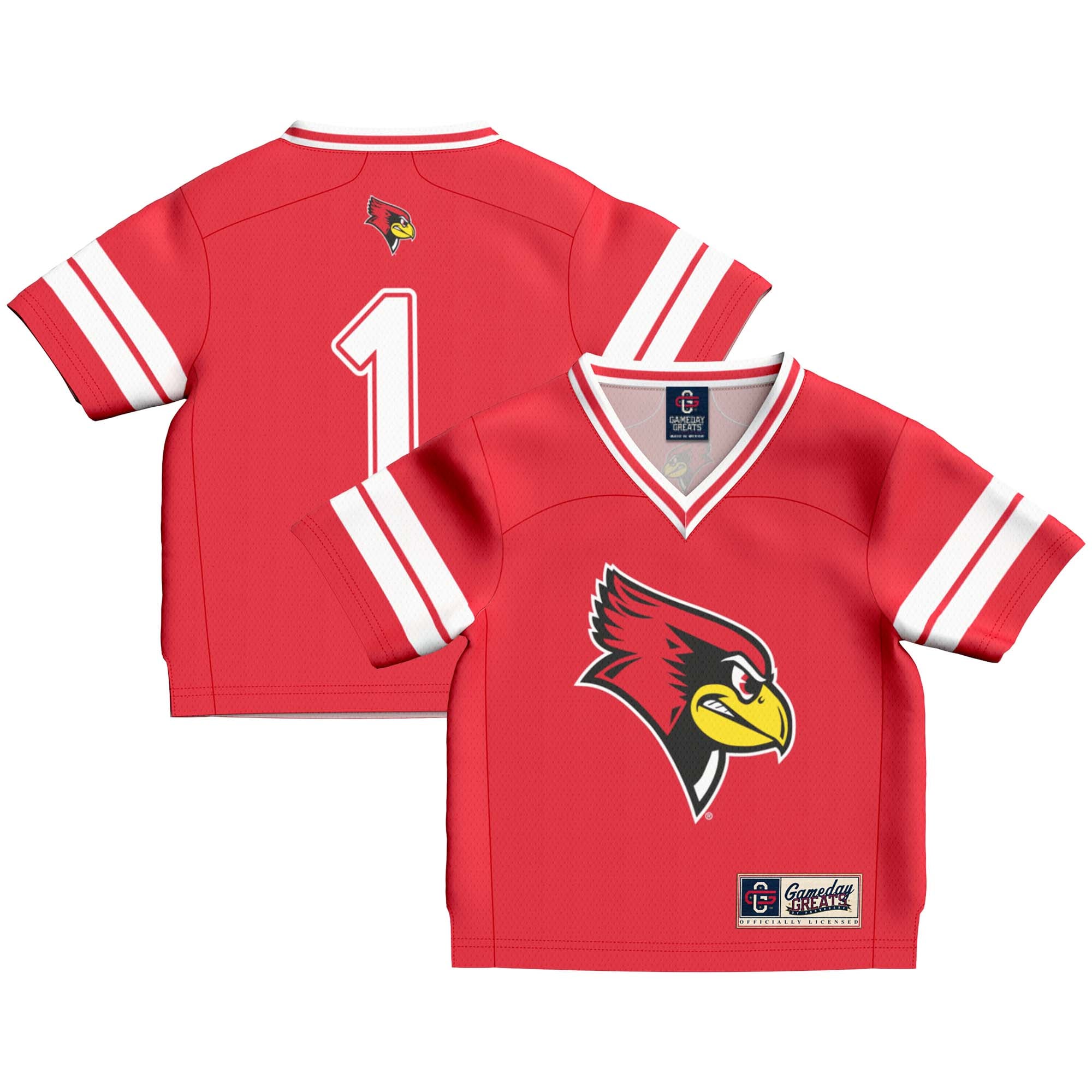 Illinois State Redbirds #1 Red Football Jersey - Youth
