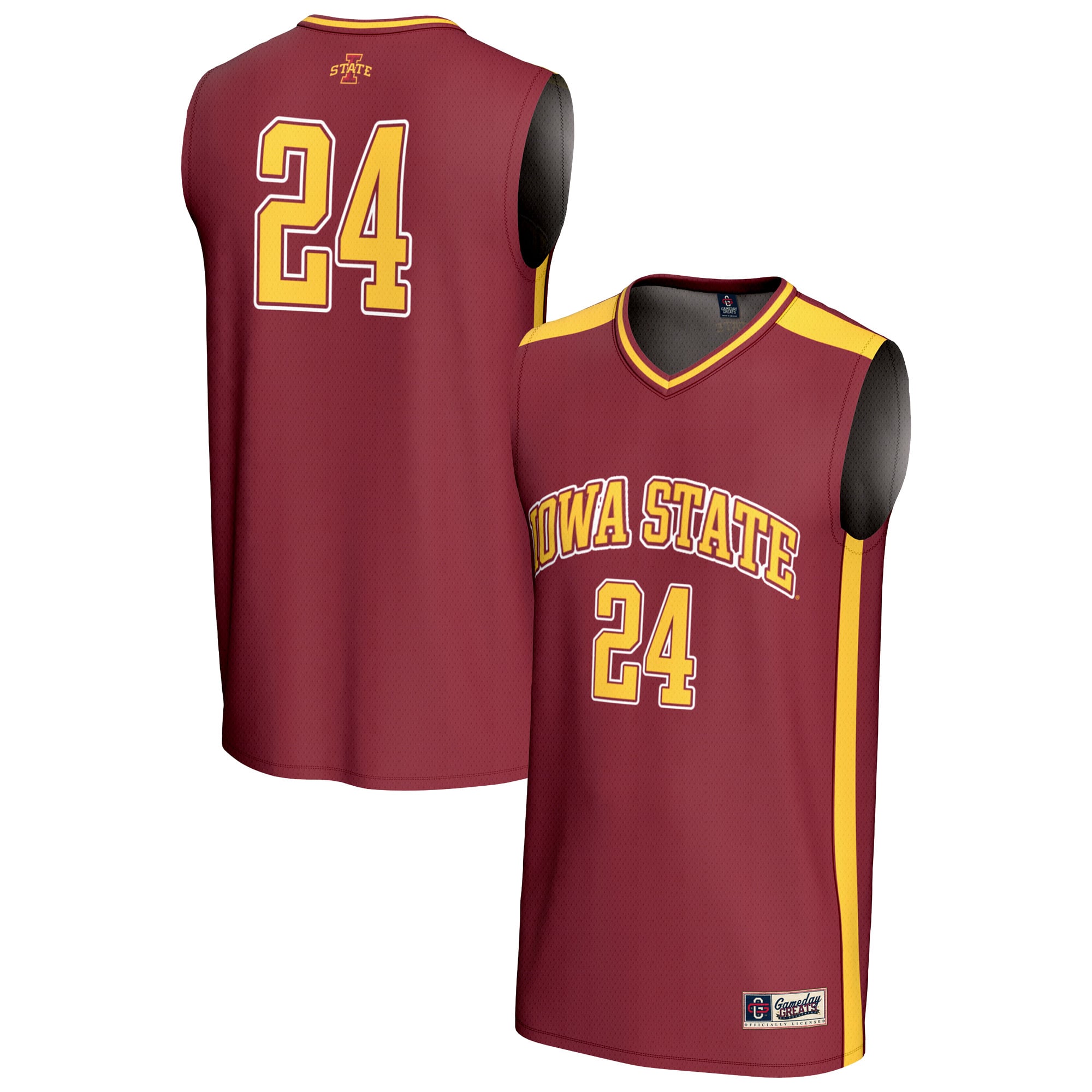 Iowa State Cyclones #24 Cardinal Basketball Shirt - Youth