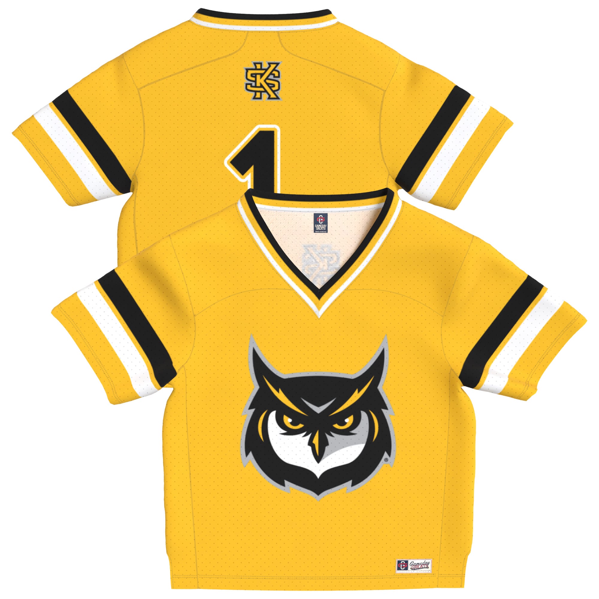 Kennesaw State Owls Gold Football Jersey - Youth
