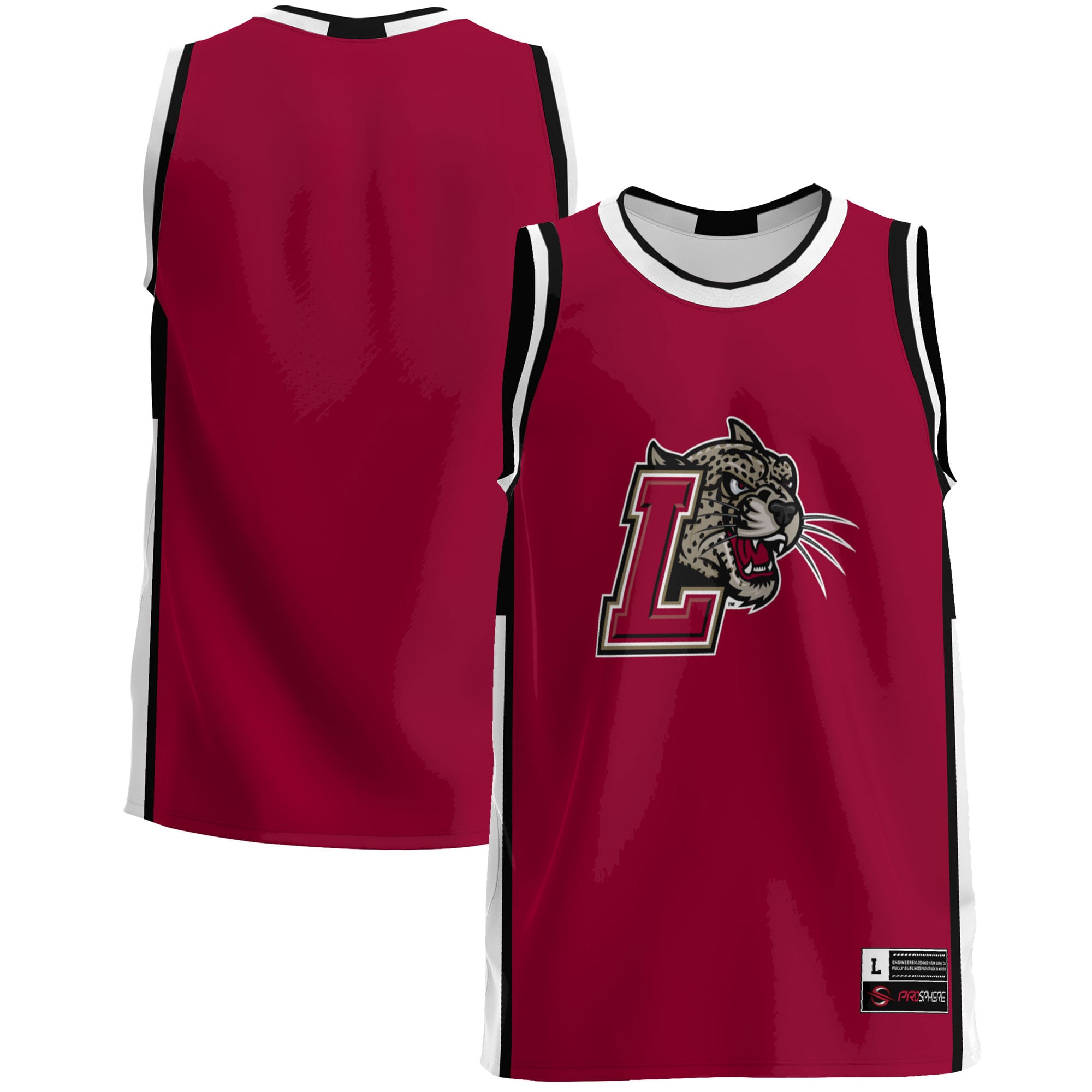 Lafayette Leopards Maroon Basketball Jersey - Women's