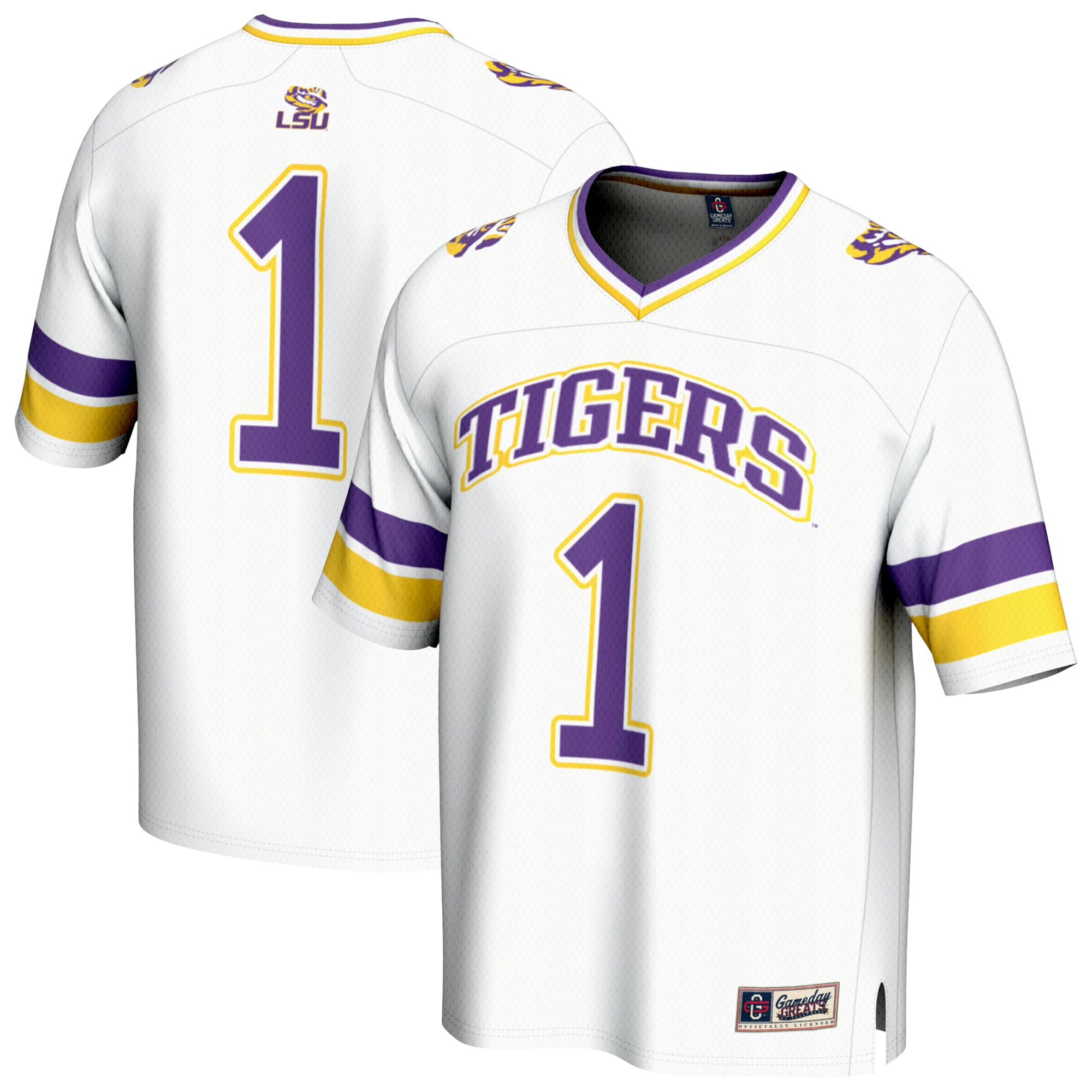 LSU Tigers #1 Collegiate Fashion Football Jersey - Women's