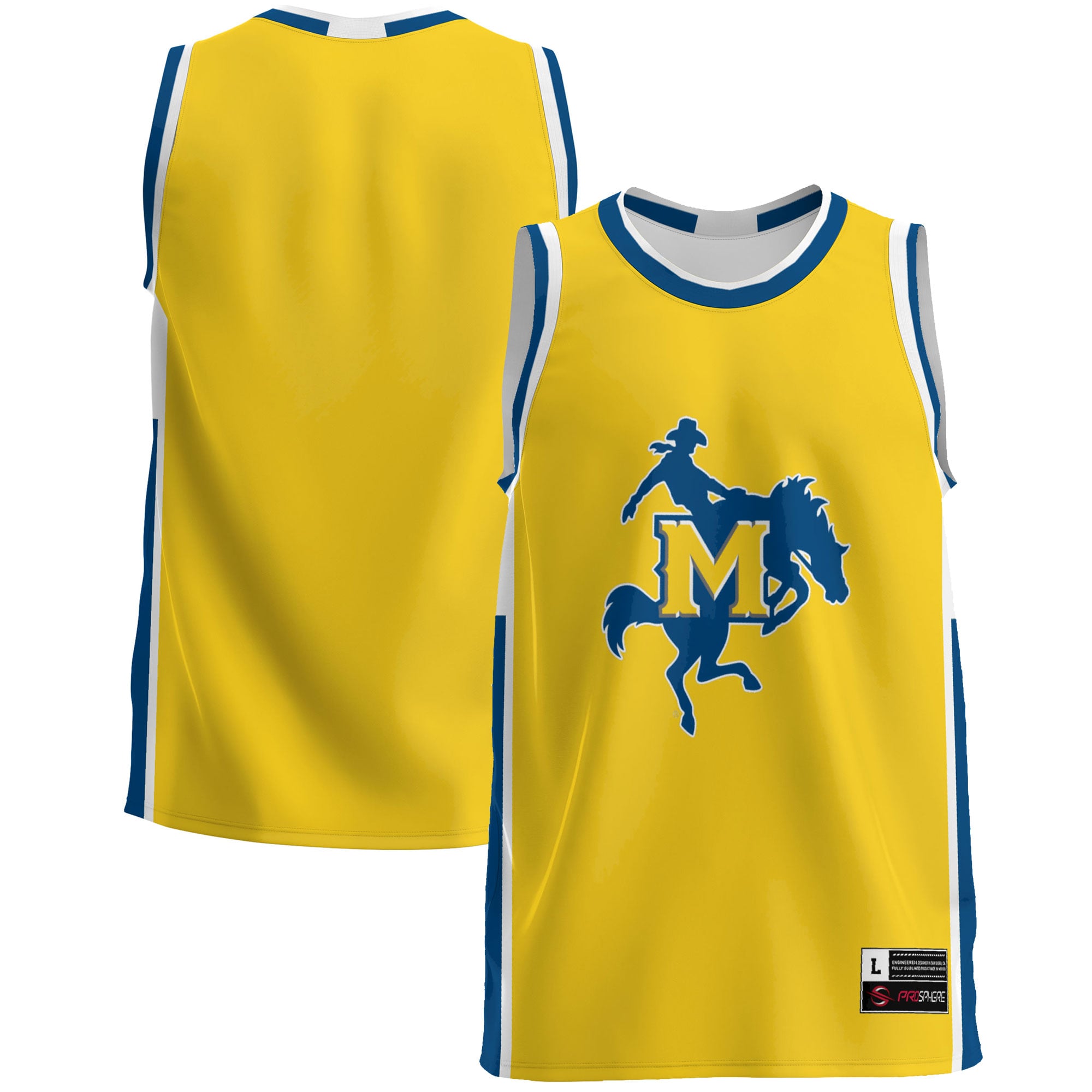 McNeese State Cowboys Blue Basketball Jersey - Youth