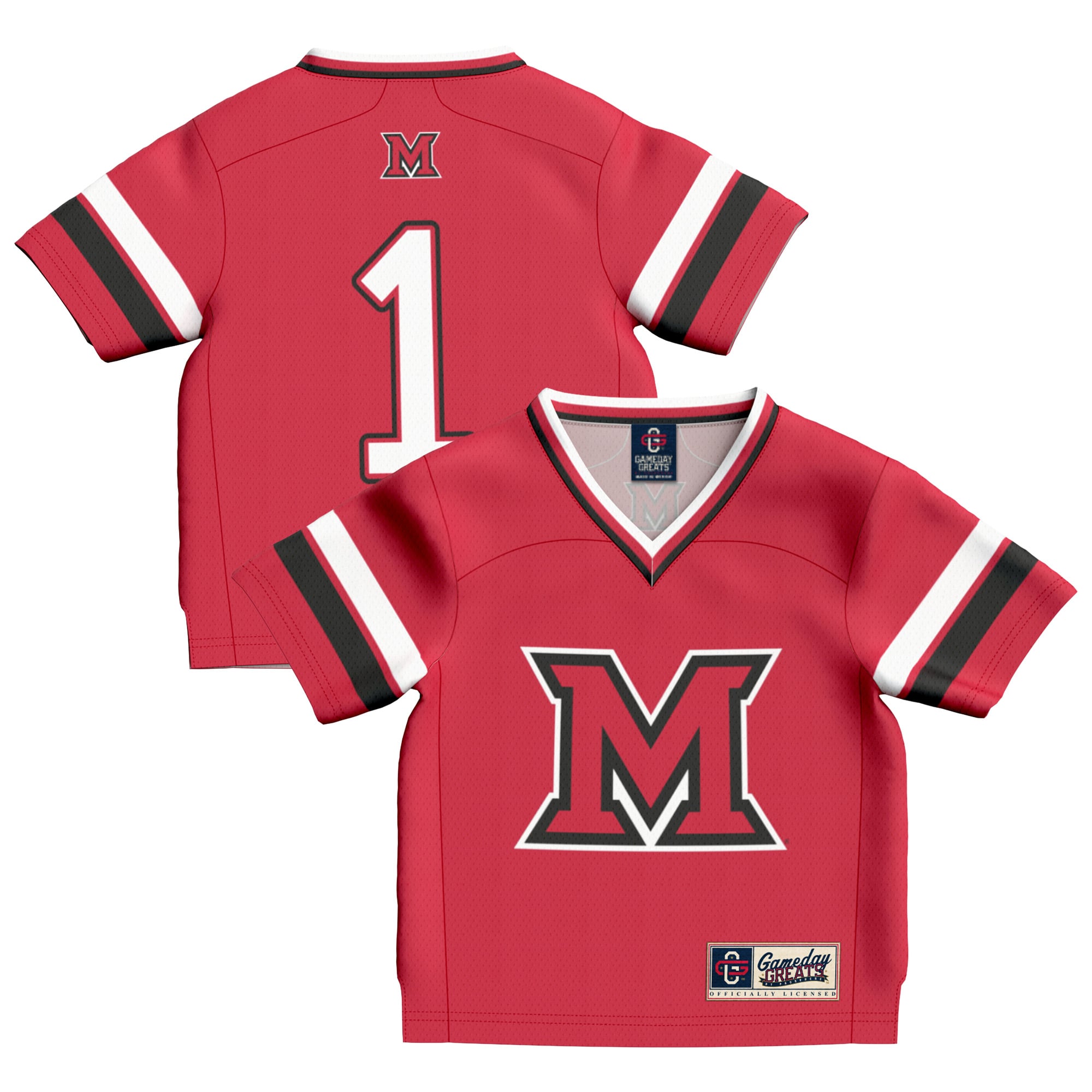 Miami University RedHawks #1 Fashion Football Jersey - Youth