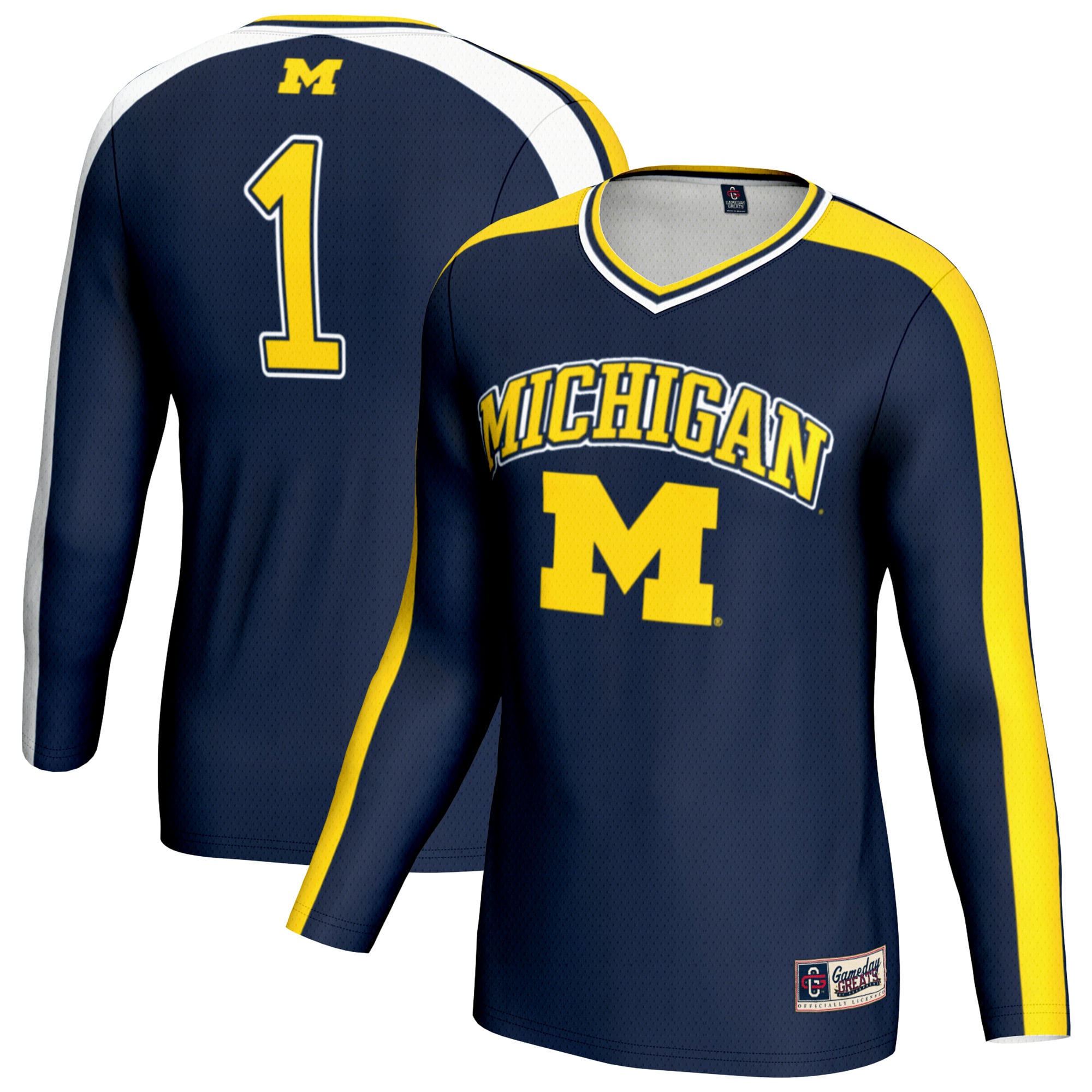 Lightweight Volleyball #1 Navy Volleyball Jersey 2 - Men's