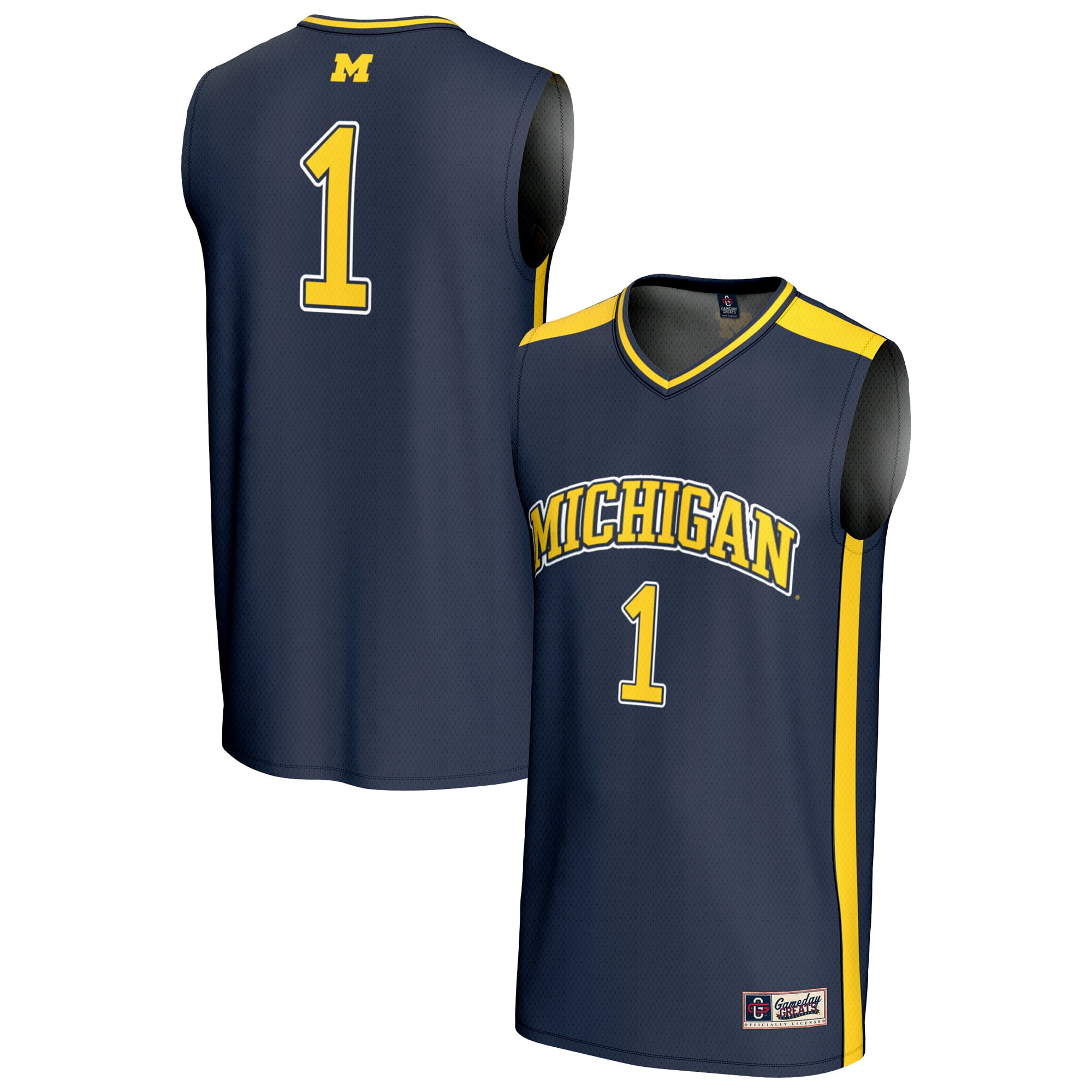 Michigan Wolverines #1 Edition 3 Basketball Jersey - Men's