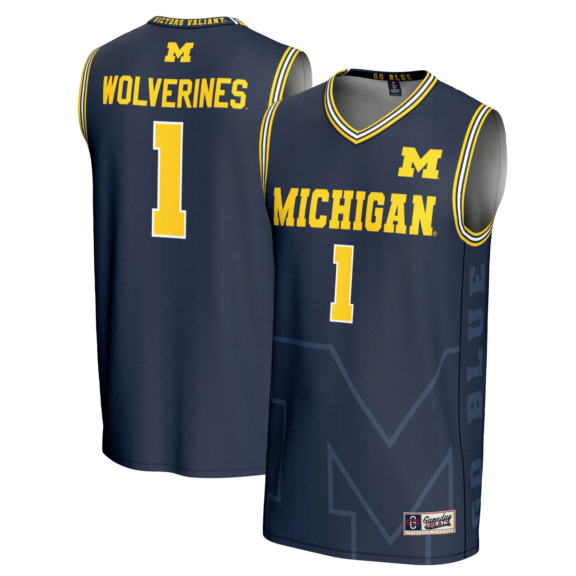 Michigan Wolverines #1 Jersey Basketball Jersey - Women's