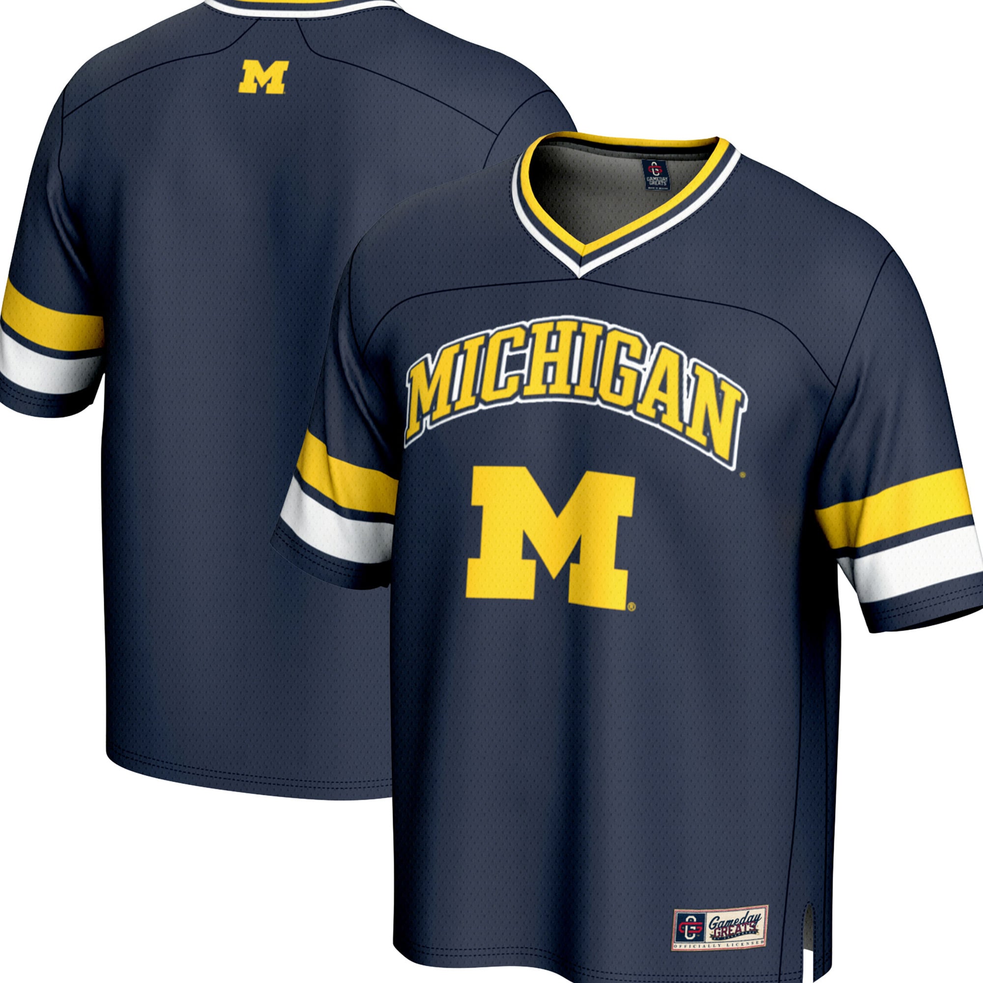 Michigan Wolverines Navy Football Jersey - Youth
