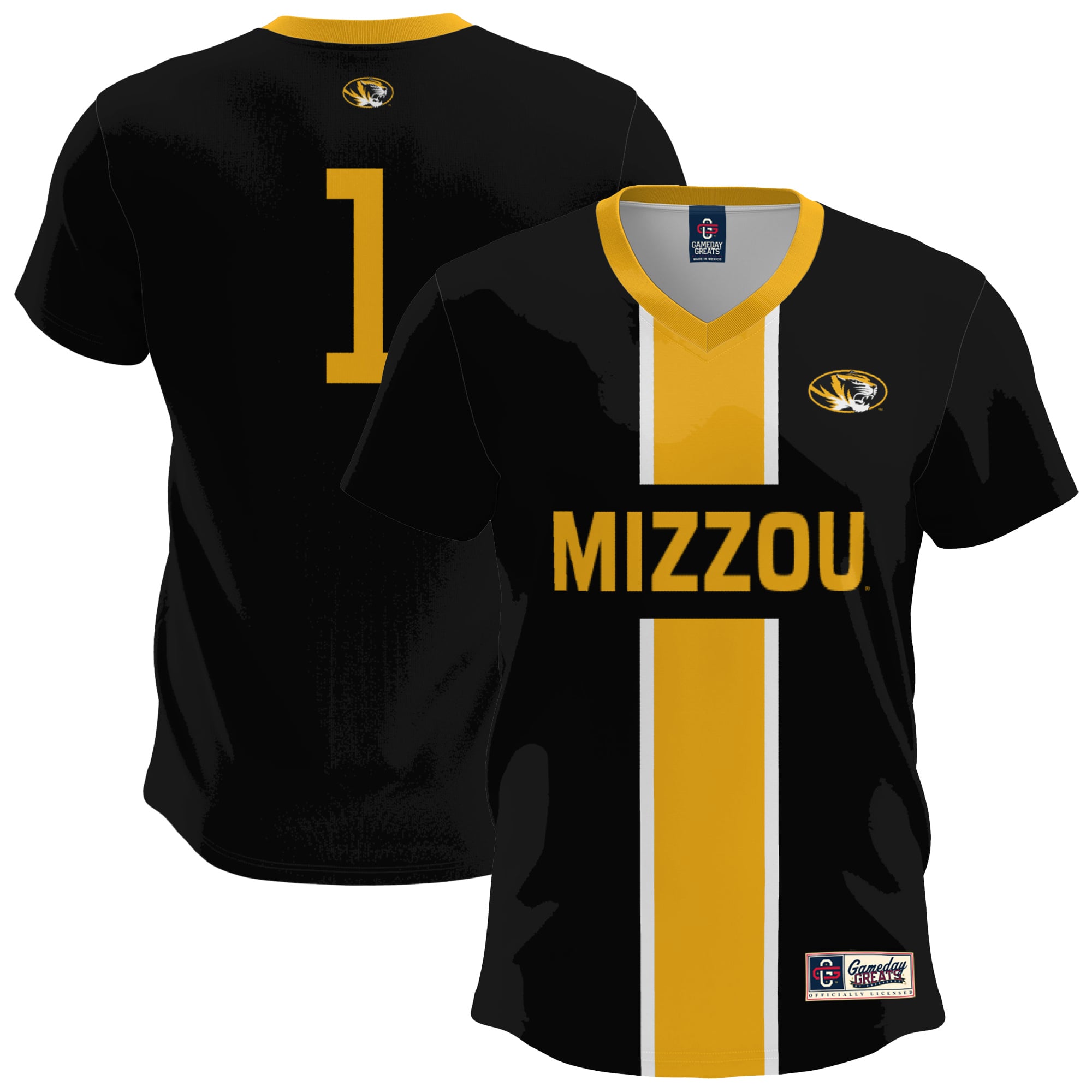 Missouri Tigers Black Soccer Jersey - Youth