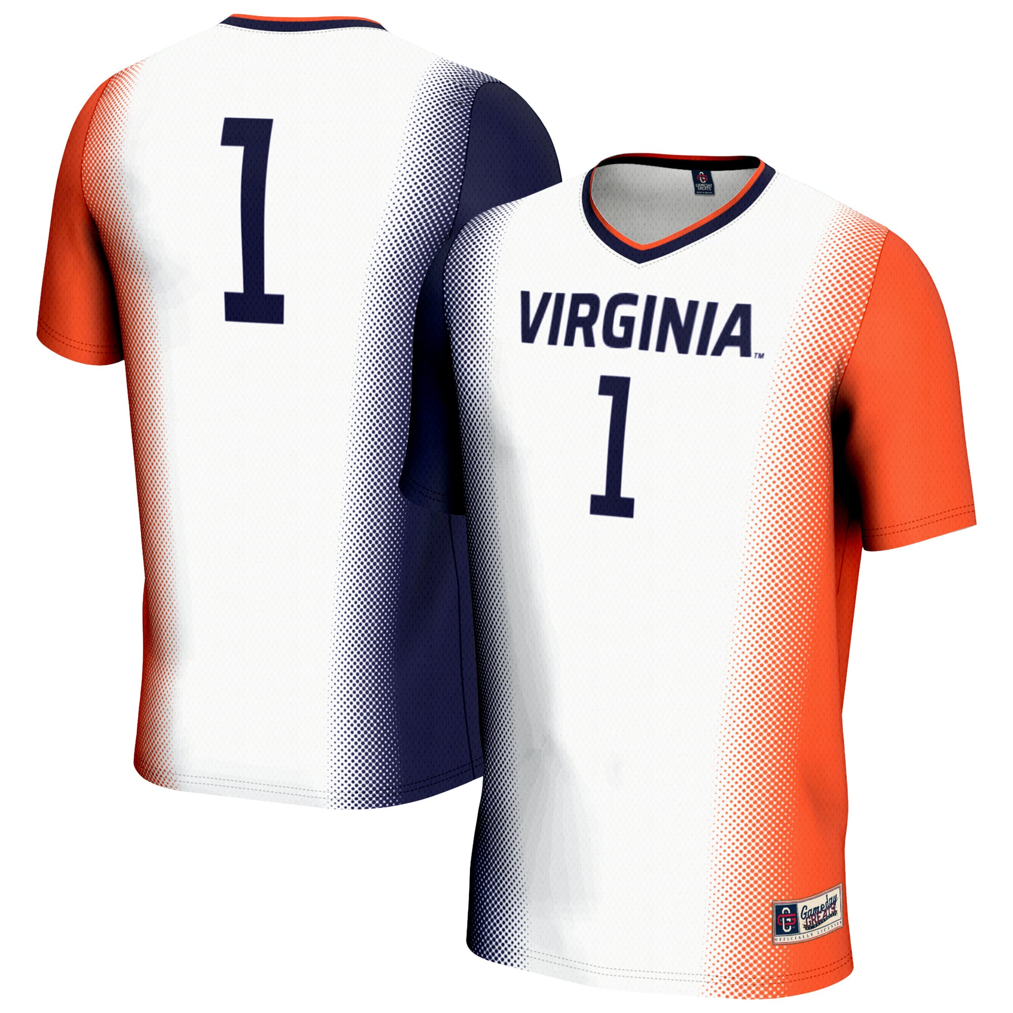 Virginia Cavaliers White Navy Soccer Jersey - Women's