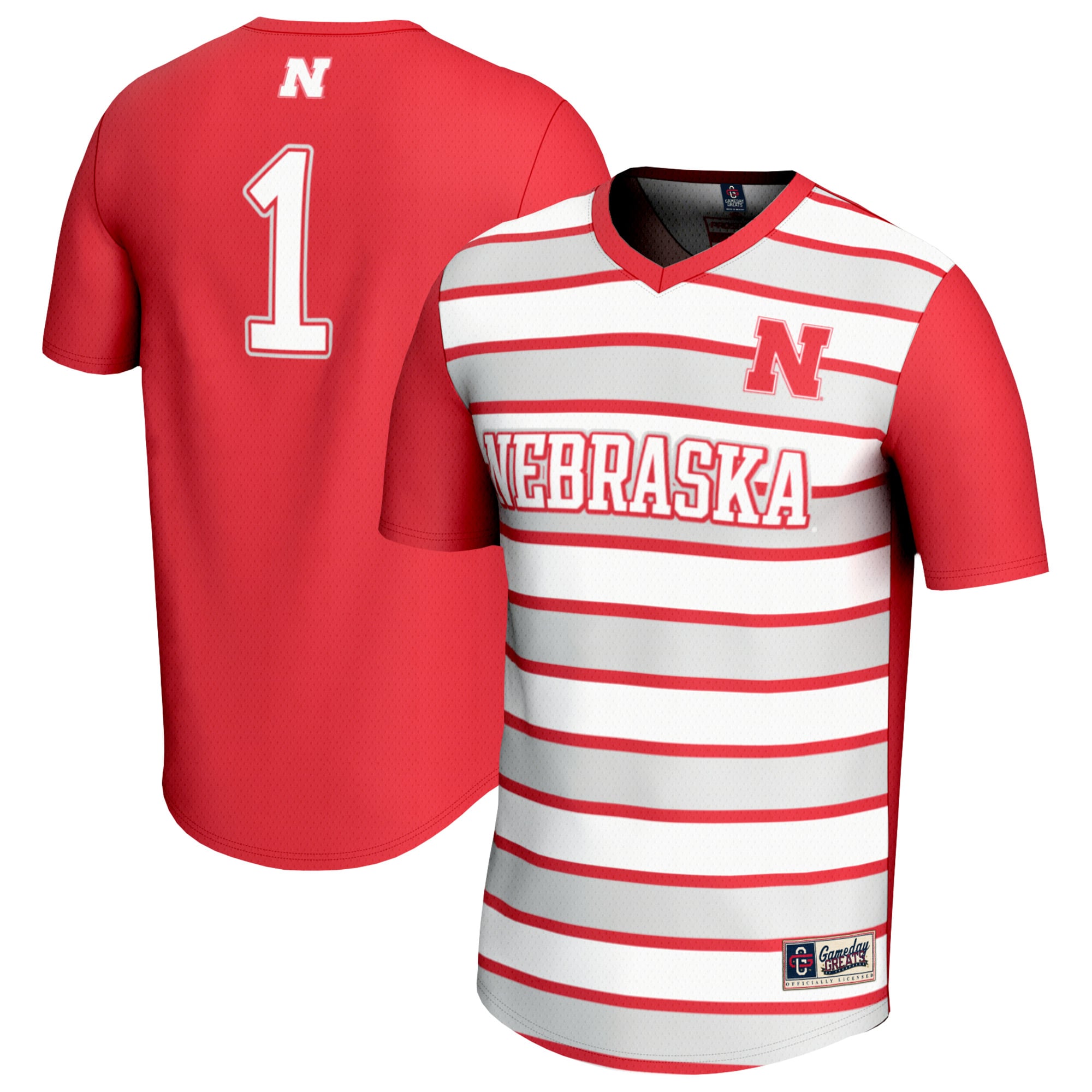Nebraska Huskers #1 Scarlet Soccer Jersey - Women's