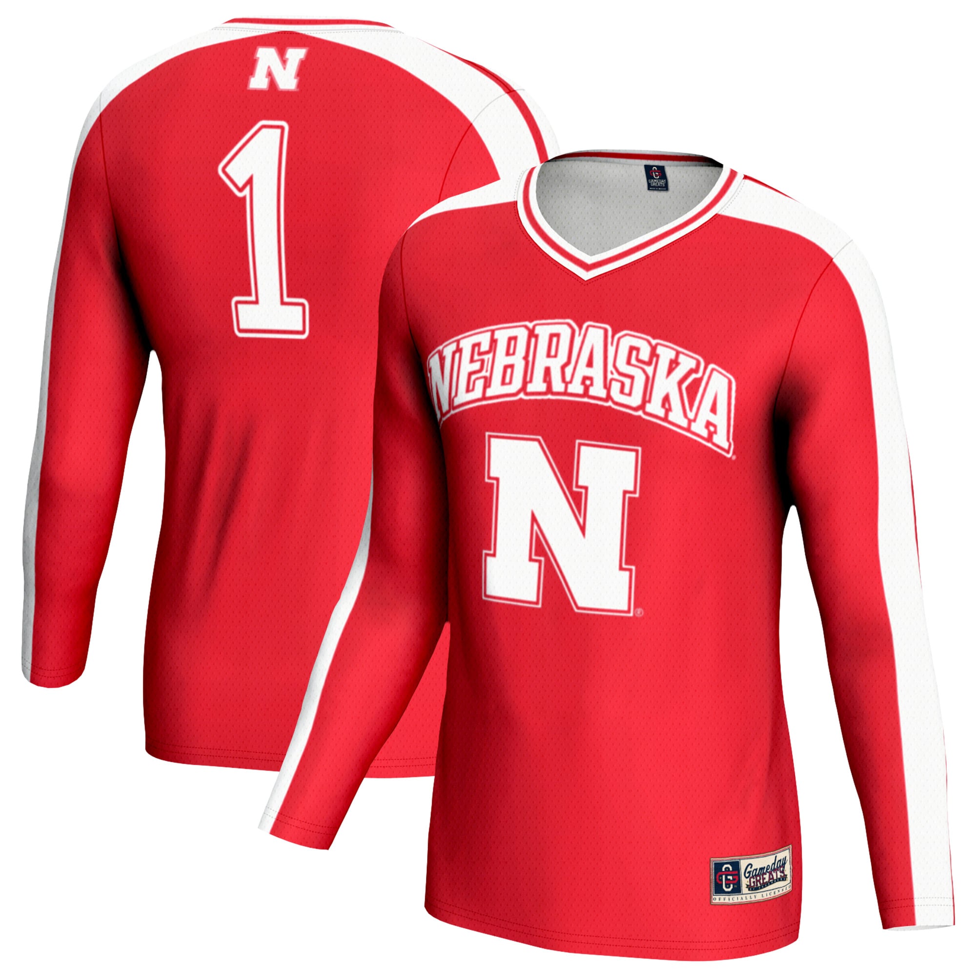 Nebraska Huskers Scarlet Volleyball Jersey - Women's