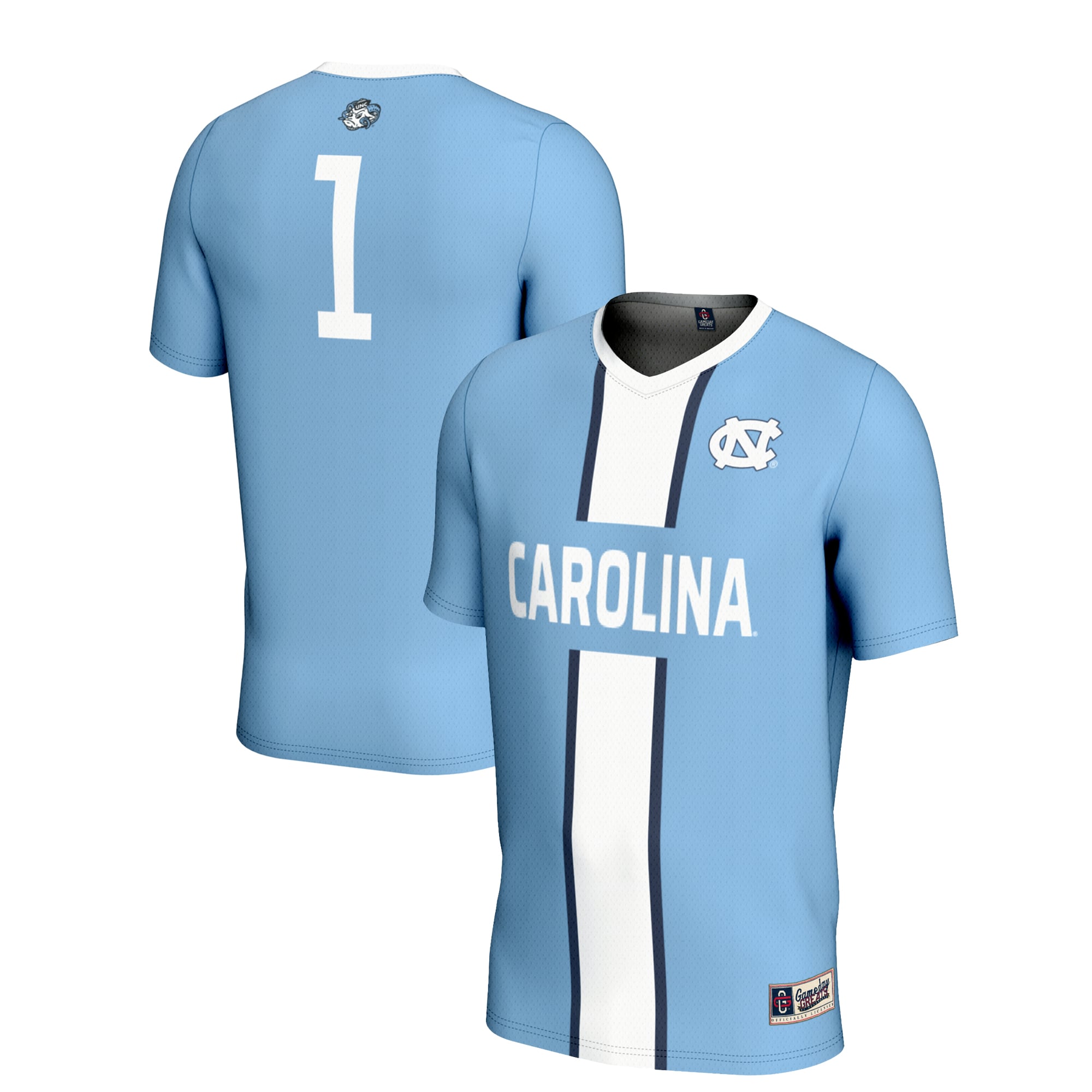 North Carolina Tar Heels #1 Jersey Soccer Jersey - Men's