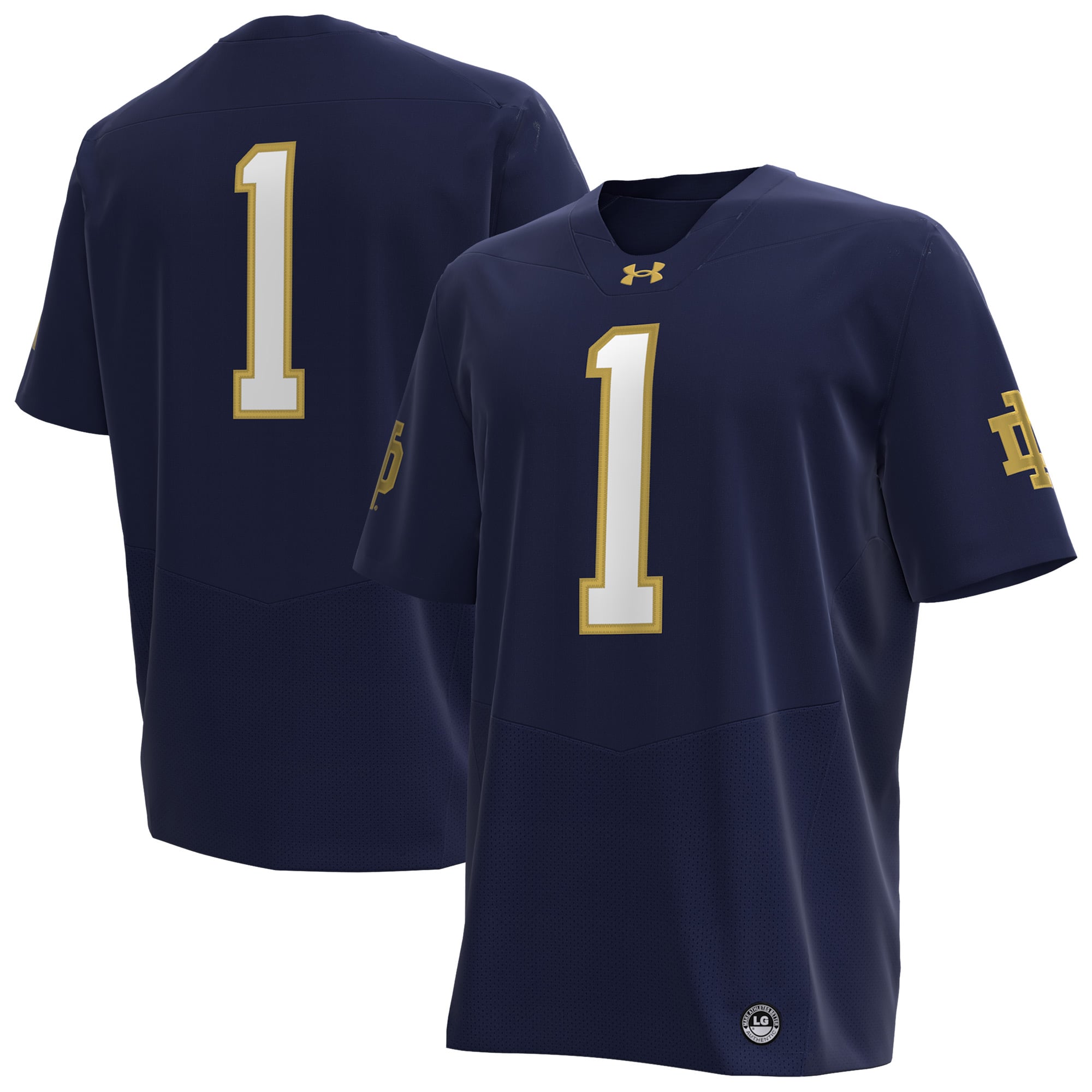 Notre Dame Fighting Irish Navy Football Jersey - Men's
