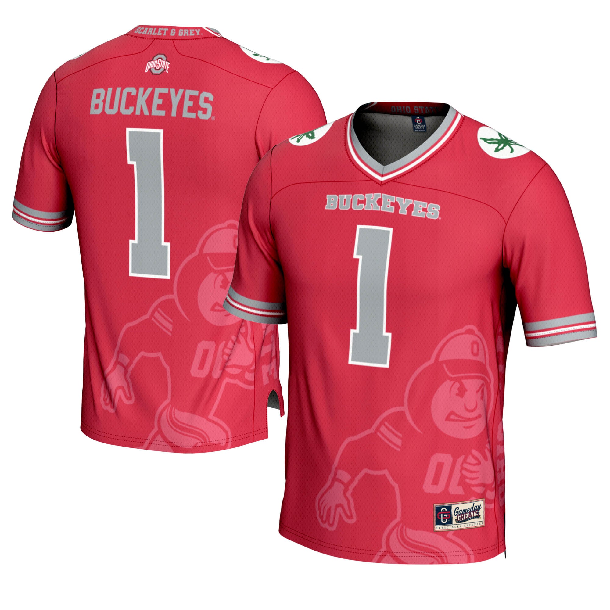 Ohio State Buckeyes #1 Jersey Football Jersey - Women's