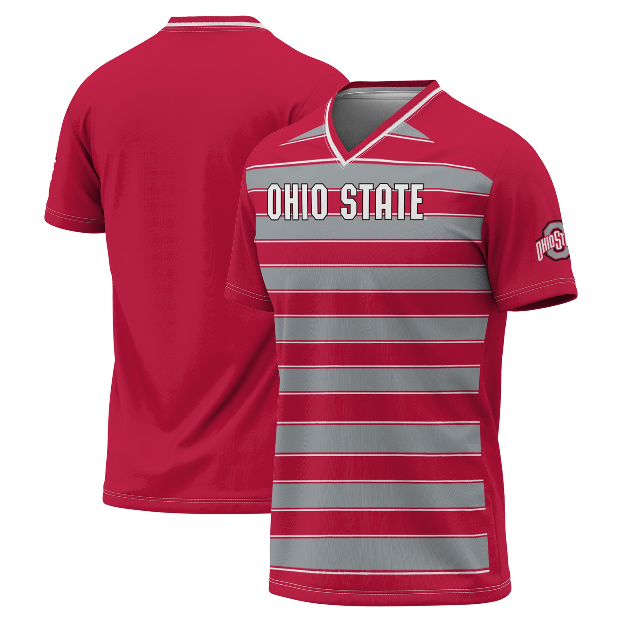 Ohio State Buckeyes Scarlet Soccer Jersey - Youth
