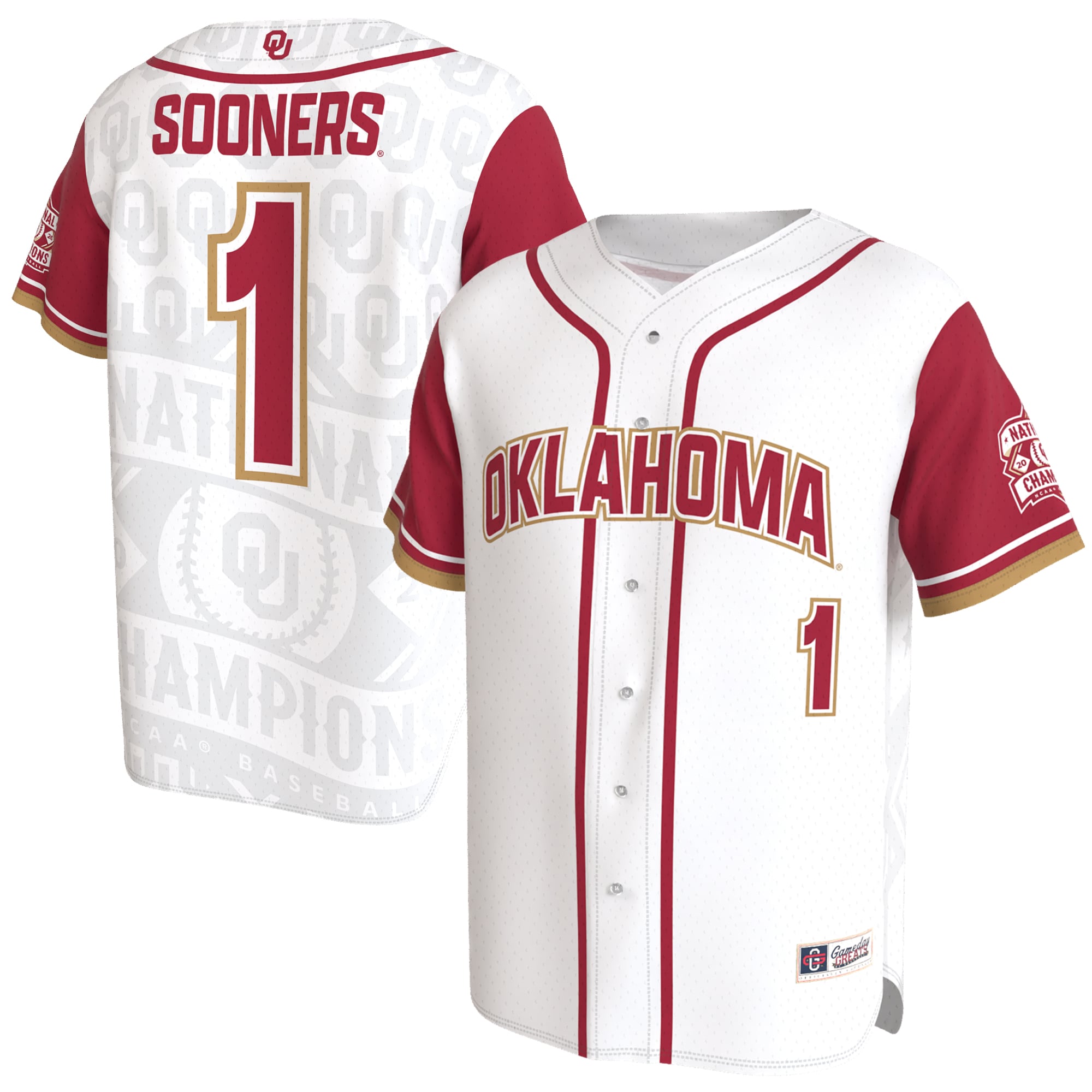 Oklahoma Sooners White Baseball Jersey 2026 - Women's