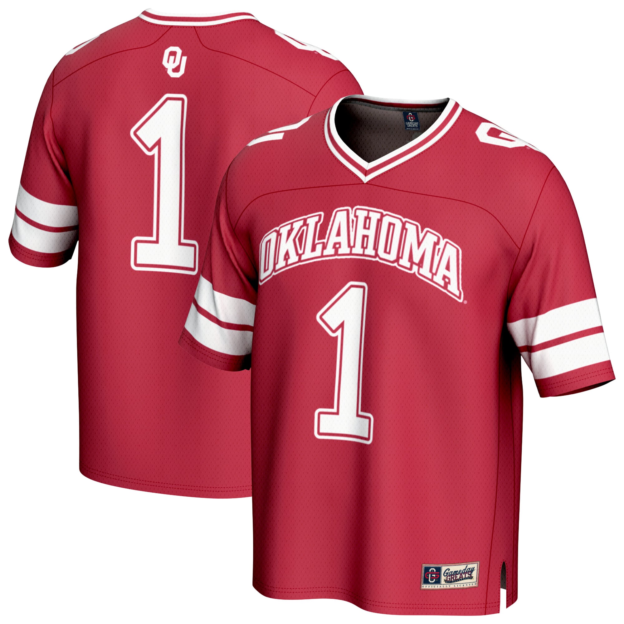 Oklahoma Sooners #1 Crimson Football Shirt - Youth