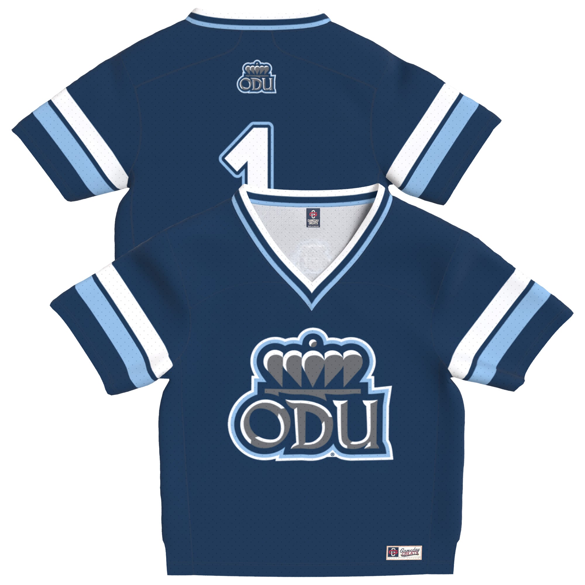 Old Dominion Monarchs Blue Football Jersey - Youth