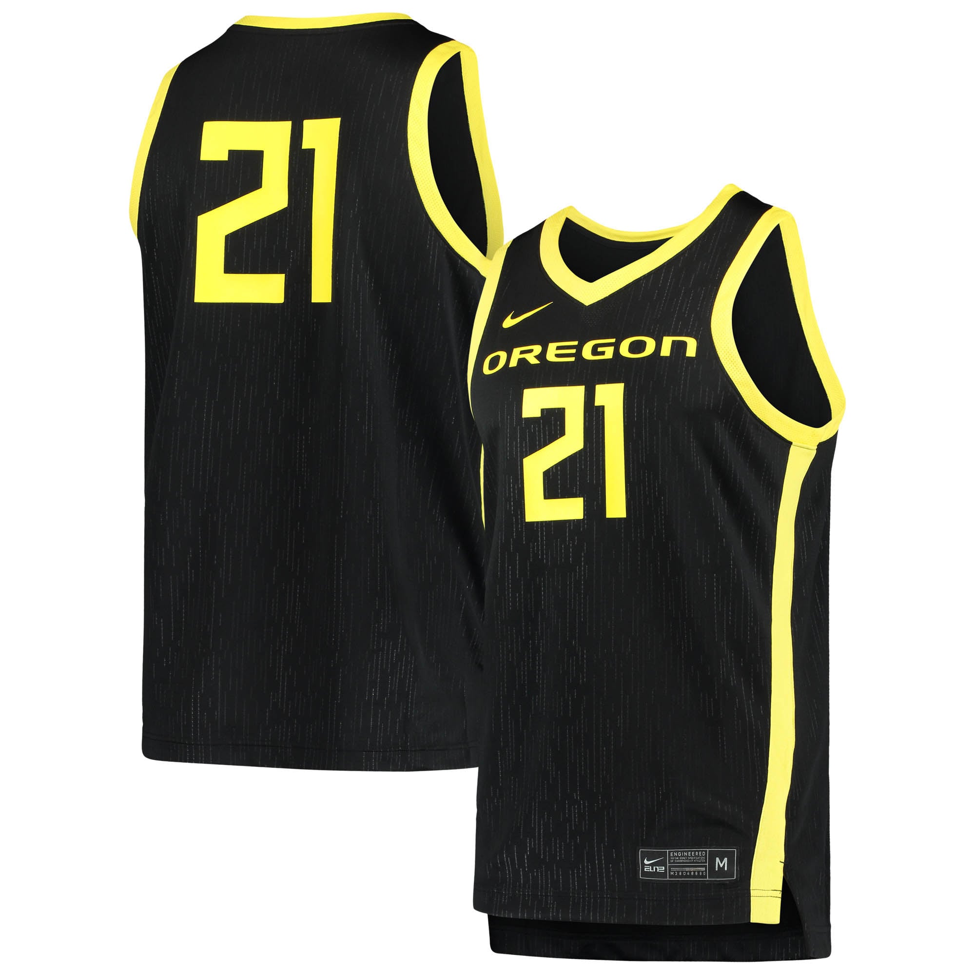 Oregon Ducks #21 Black Basketball Jersey - Women's