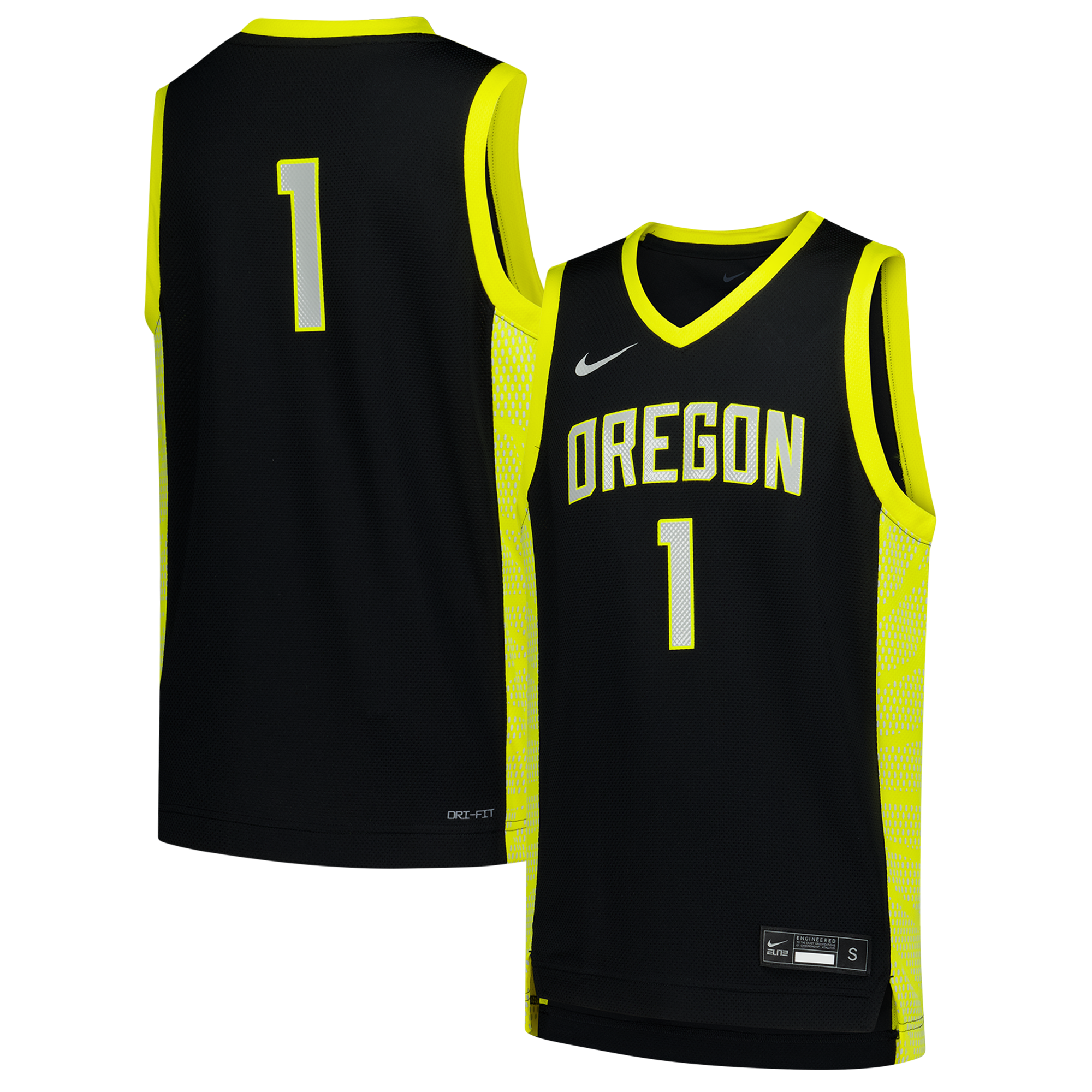 Oregon Ducks #1 Black Basketball Jersey - Women's