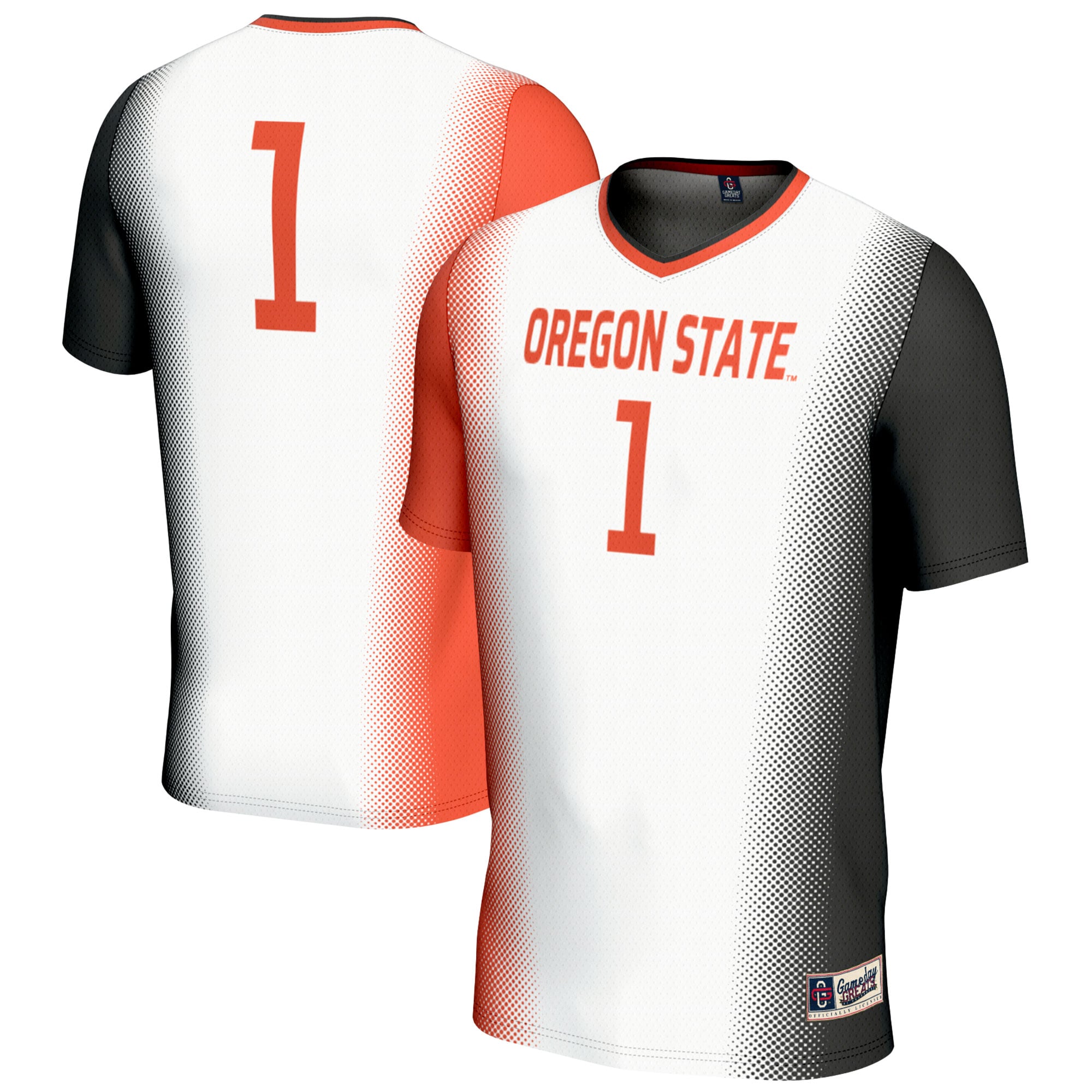 Oregon State Beavers #1 White Soccer Jersey - Youth