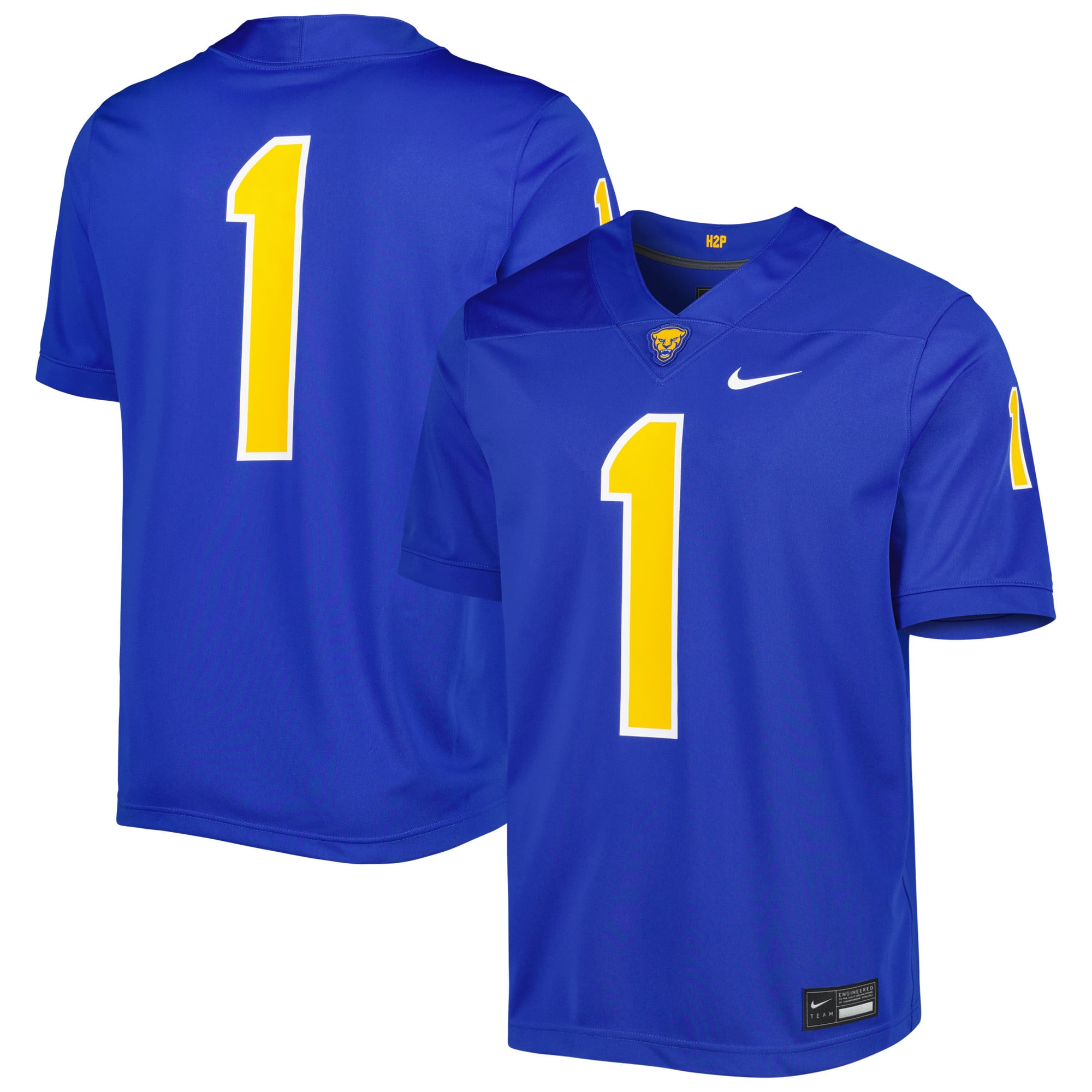 Pitt Panthers #1 Royal Untouchable Football Jersey - Men's