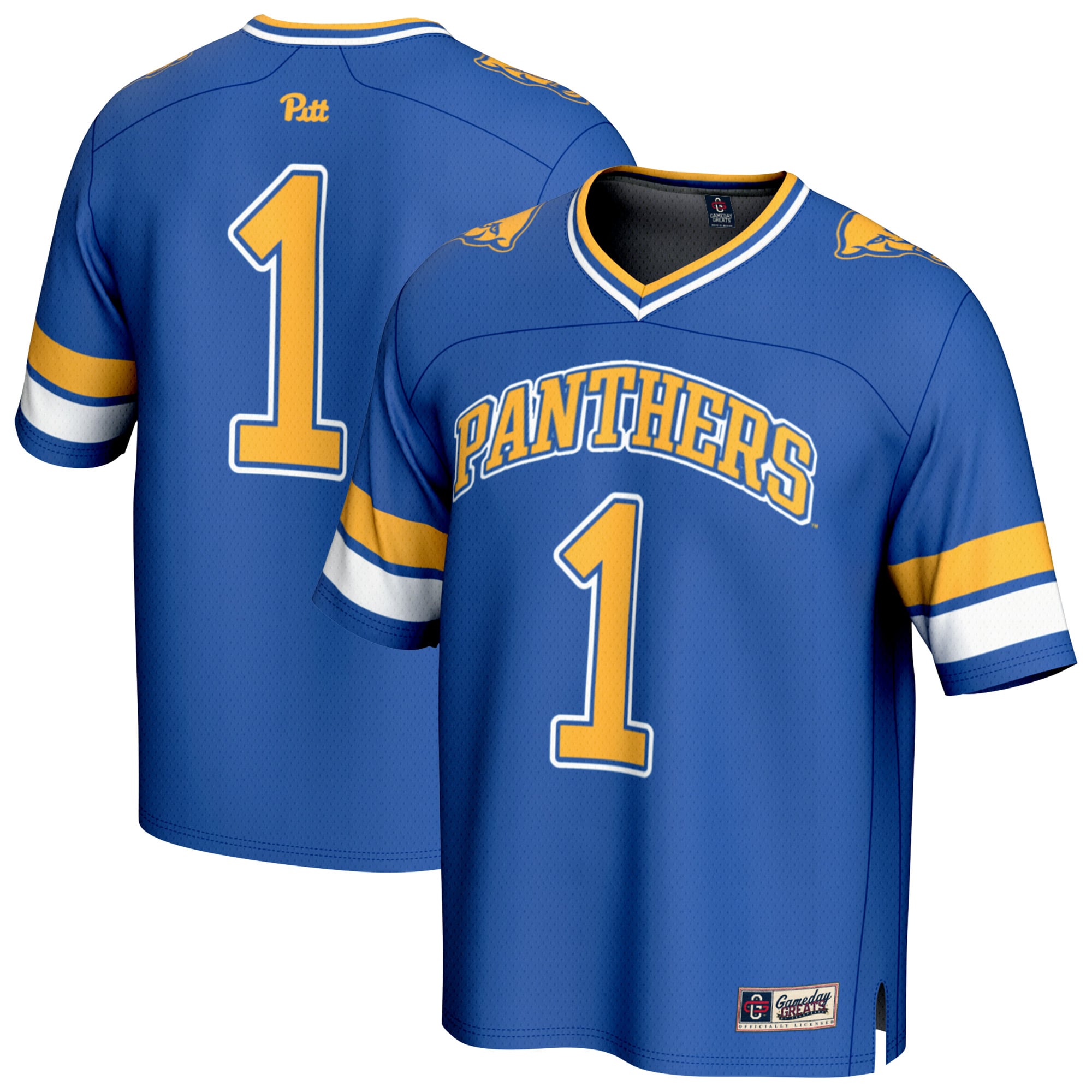 Pitt Panthers #1 Royal Football Jersey - Youth