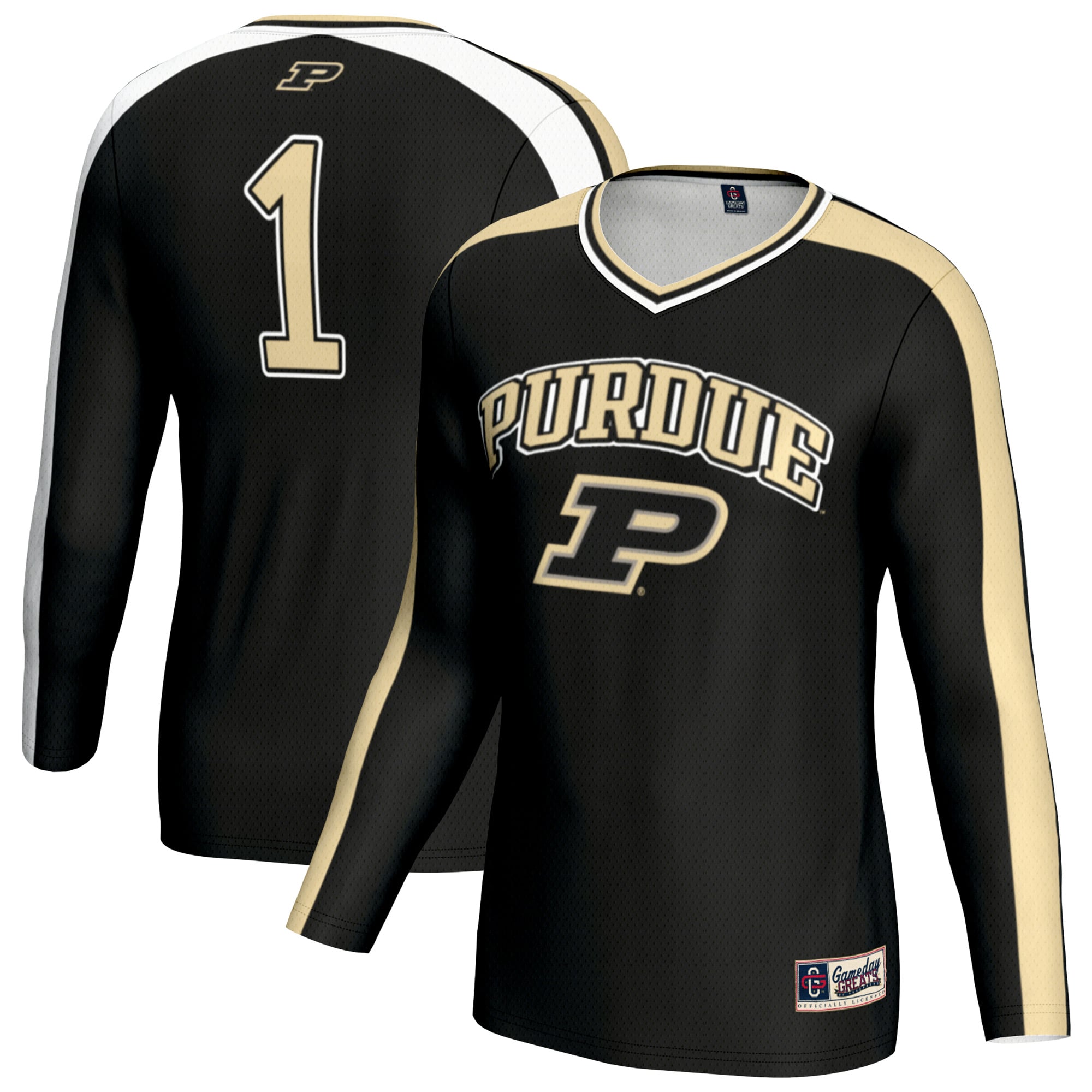 Lightweight Volleyball #1 Black Volleyball Jersey 2 - Men's