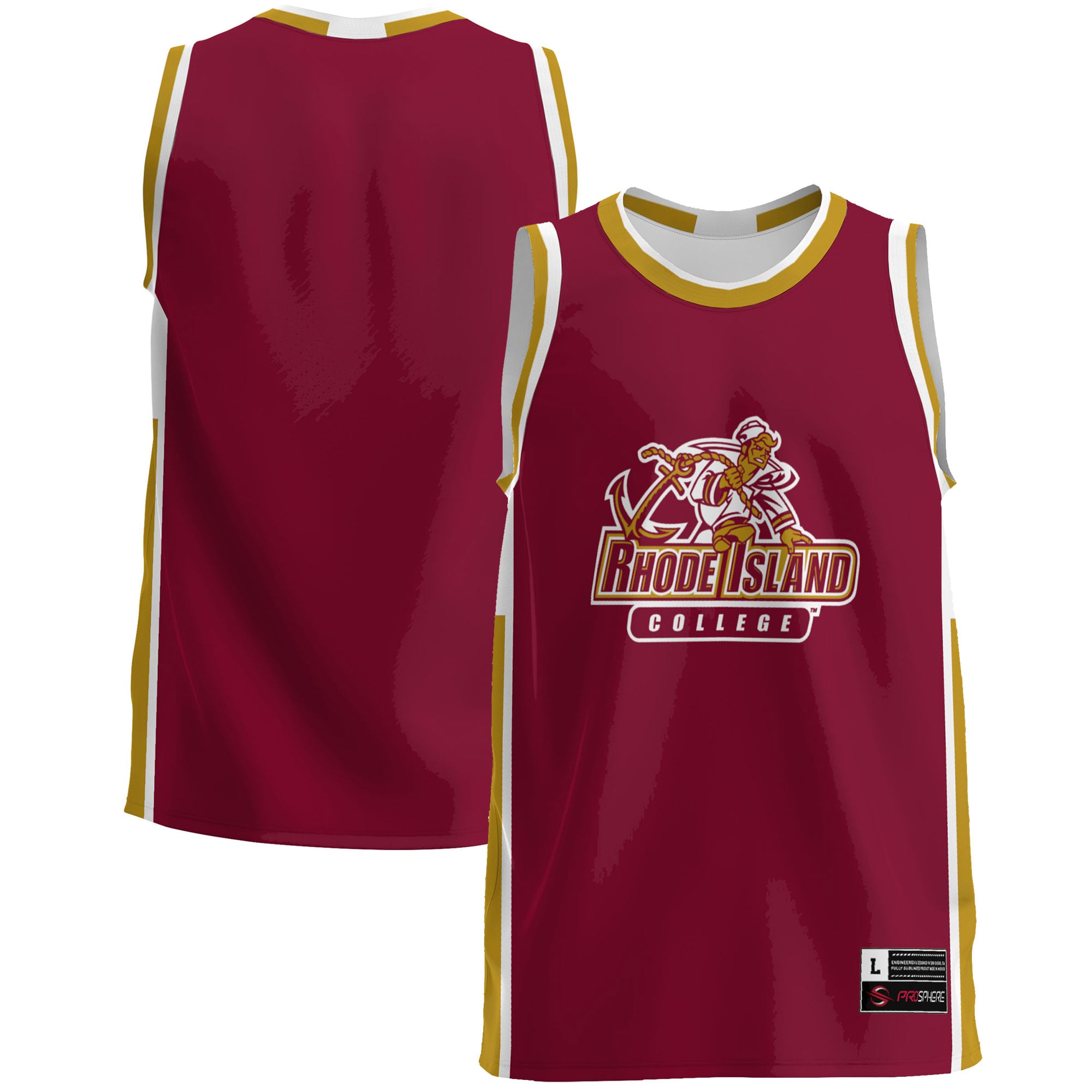 Rhode Island Anchormen Burgundy Basketball Jersey - Women's