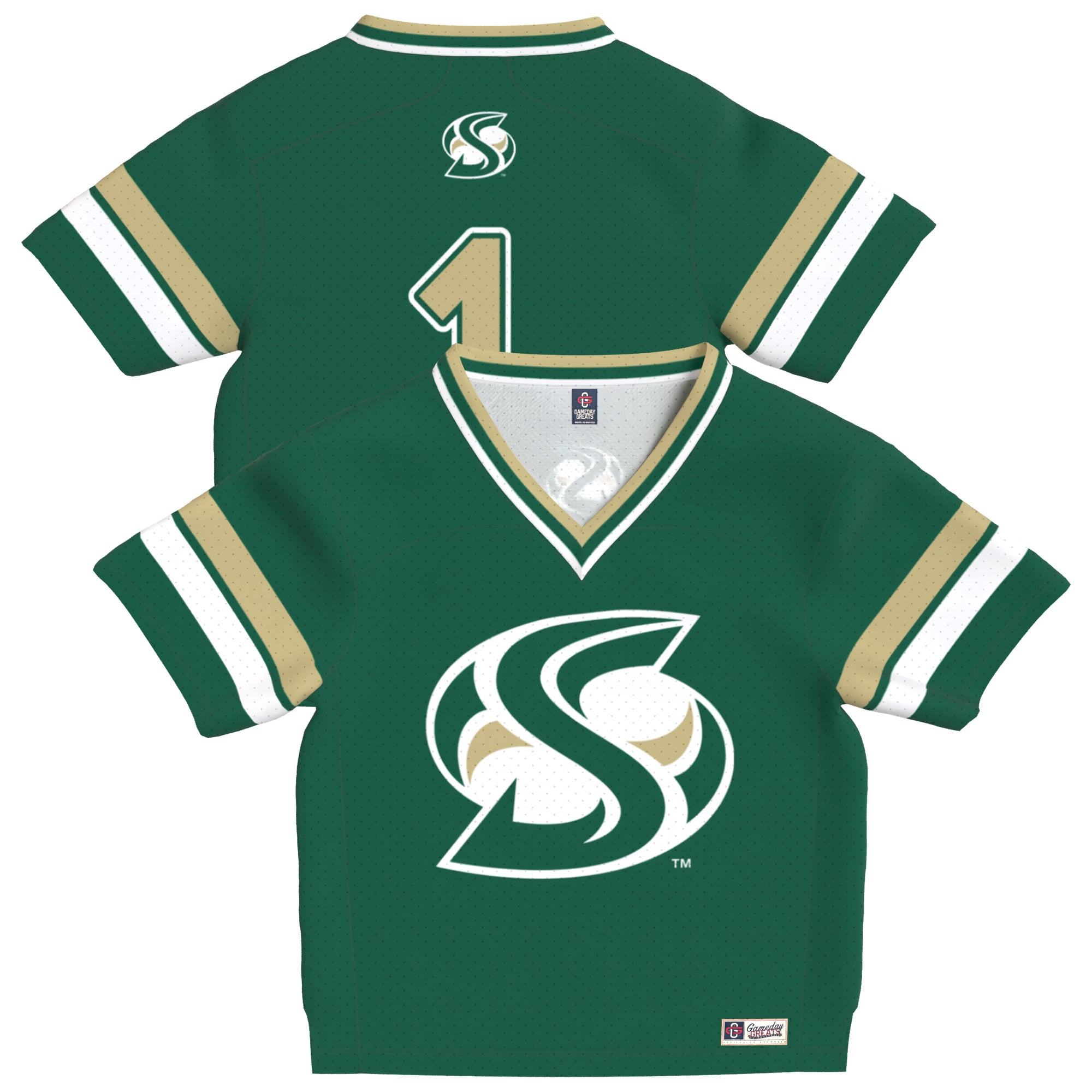 Sacramento State Hornets Green Football Jersey - Youth