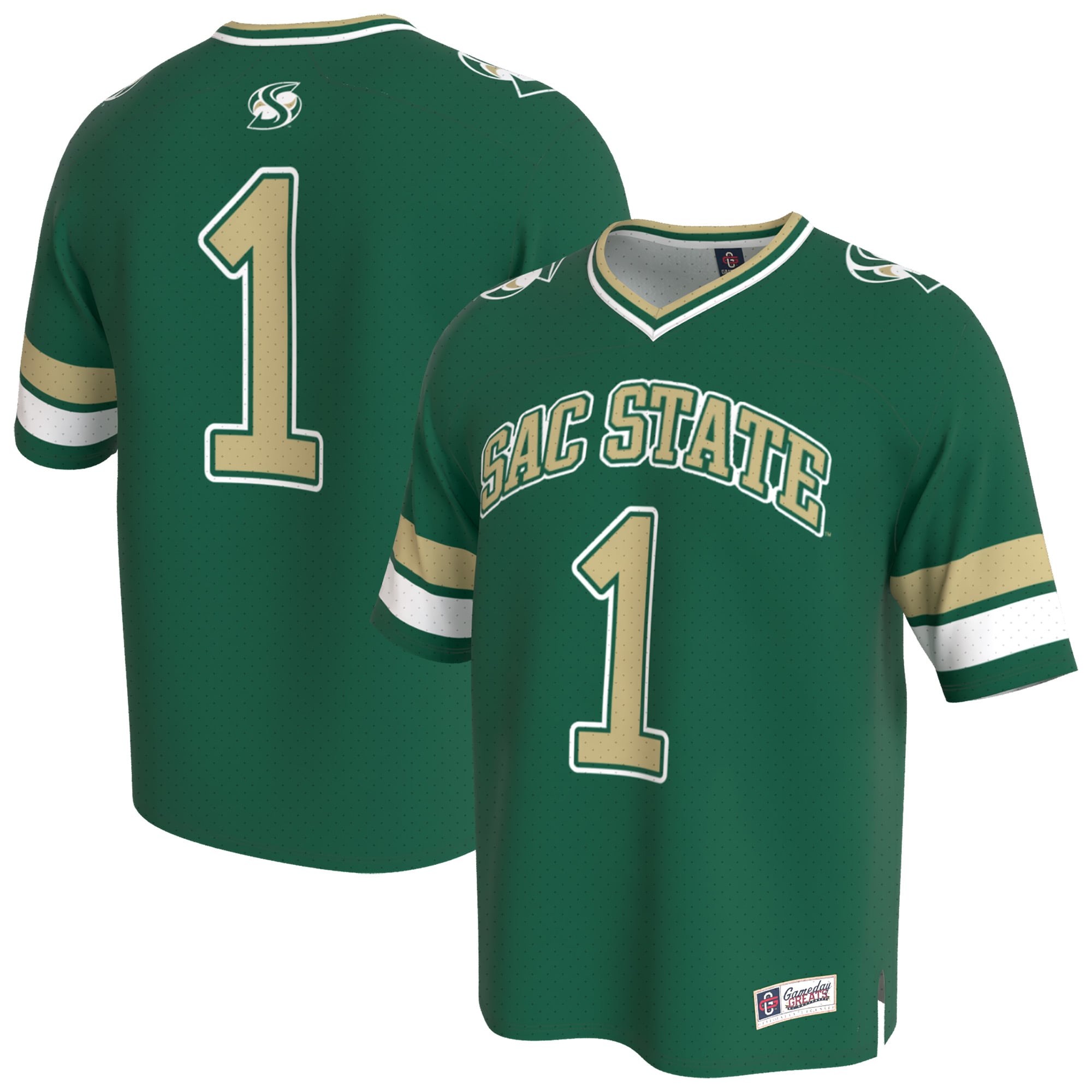 Sacramento State Hornets Green Football Shirt - Women's