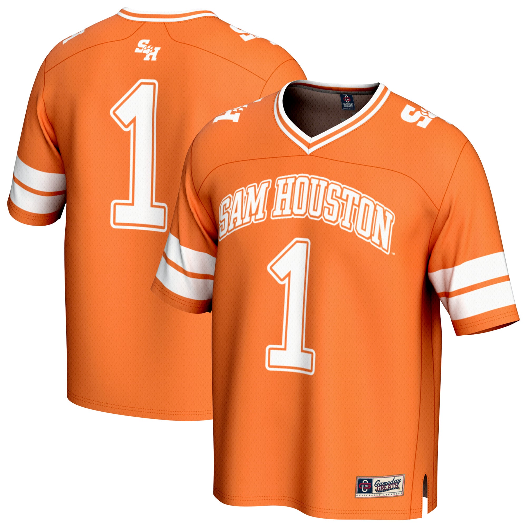 Sam Houston State Bearkats #1 Orange Football Jersey - Men's