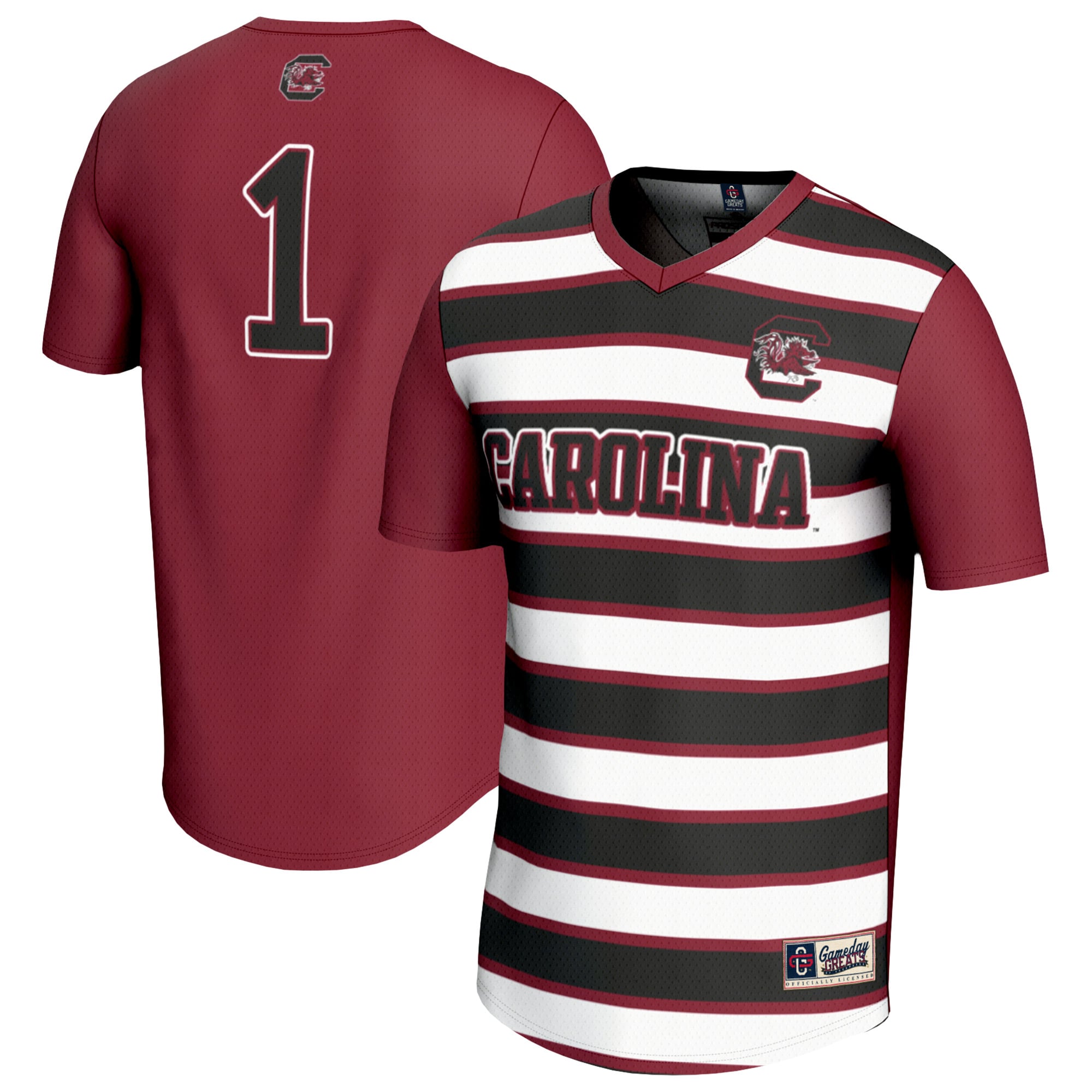 South Carolina Gamecocks #1 Garnet Soccer Shirt - Women's
