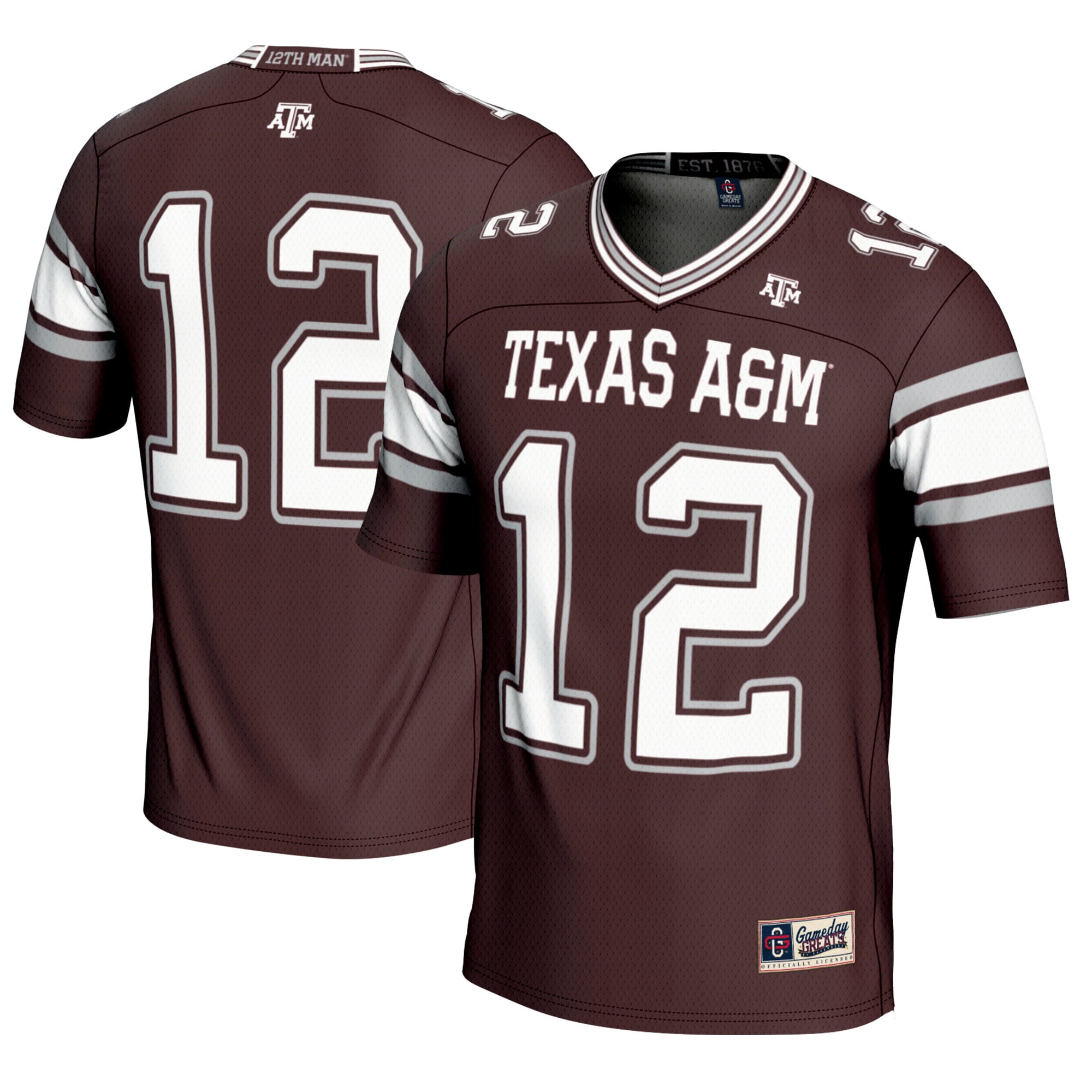 Texas A&M Aggies #12 Maroon Fashion Football Jersey - Youth