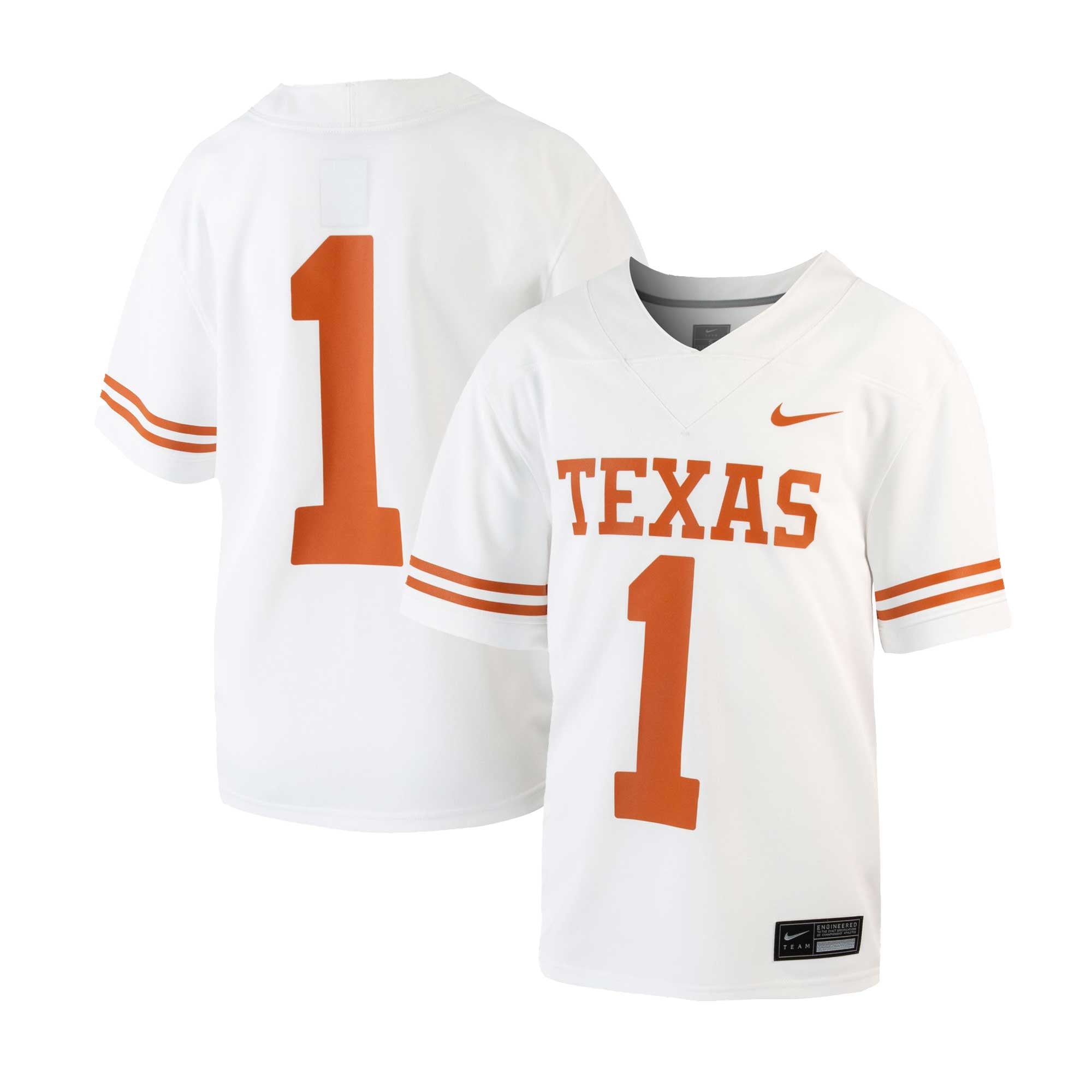 Texas Longhorns White Football Shirt - Youth