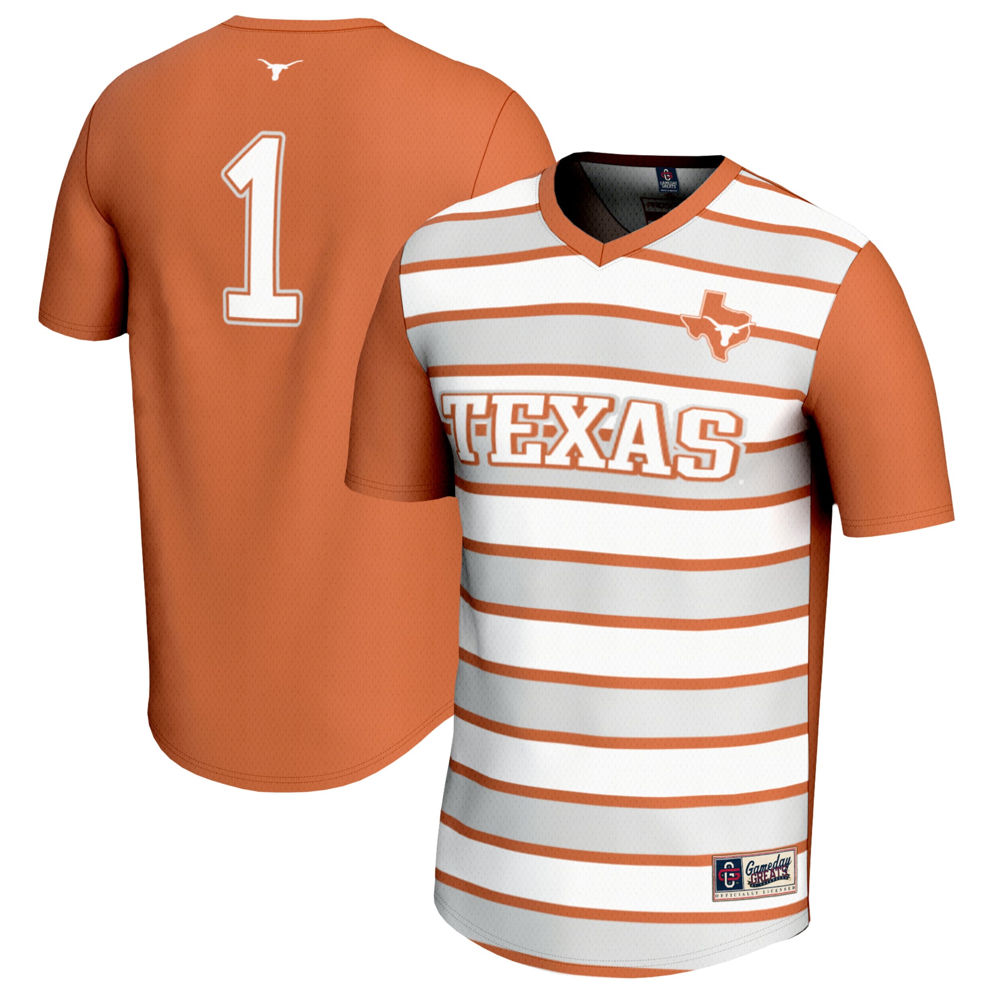 Texas Longhorns #1 Orange Soccer Jersey - Women's