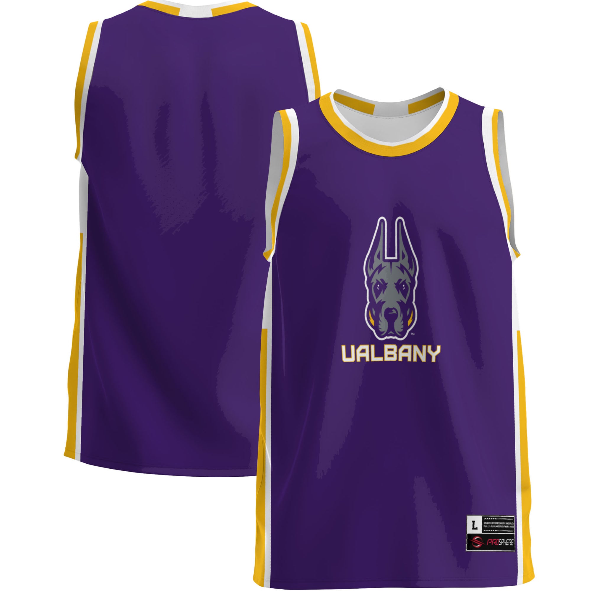 UAlbany Great Danes Purple Basketball Shirt - Youth