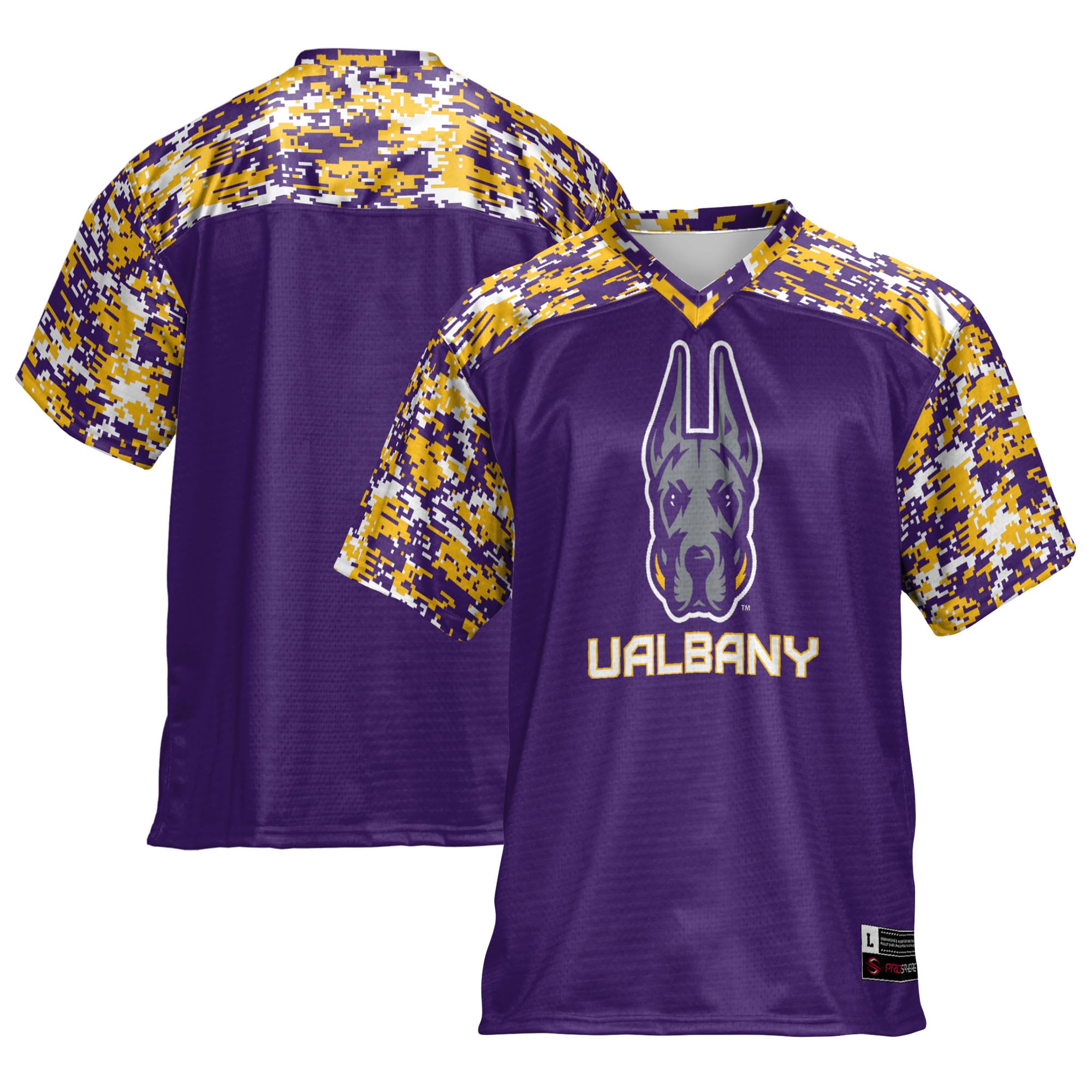 UAlbany Great Danes Purple Football Shirt - Youth