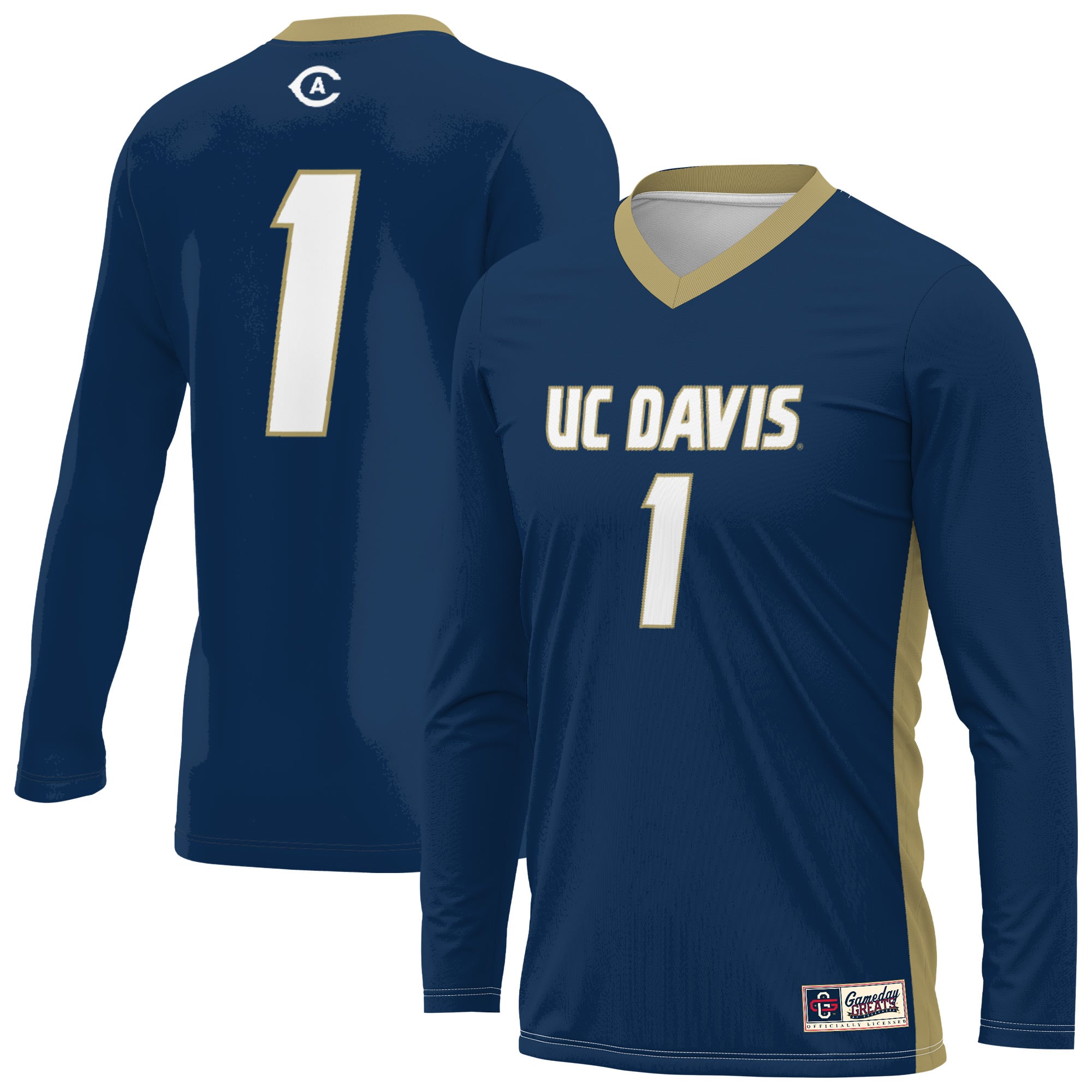 UC Davis Aggies Navy Volleyball Shirt - Women's
