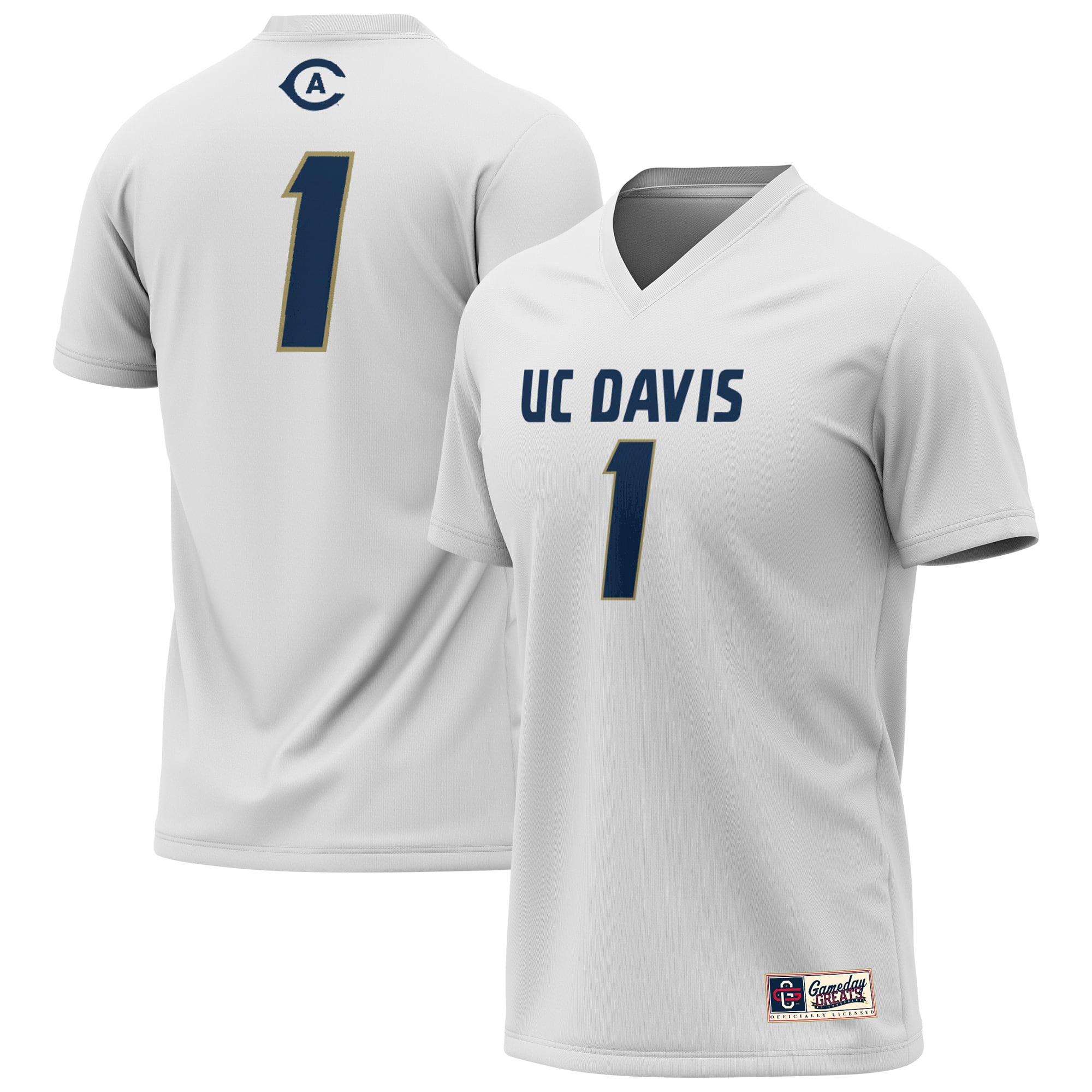UC Davis Aggies White Lacrosse Shirt - Men's