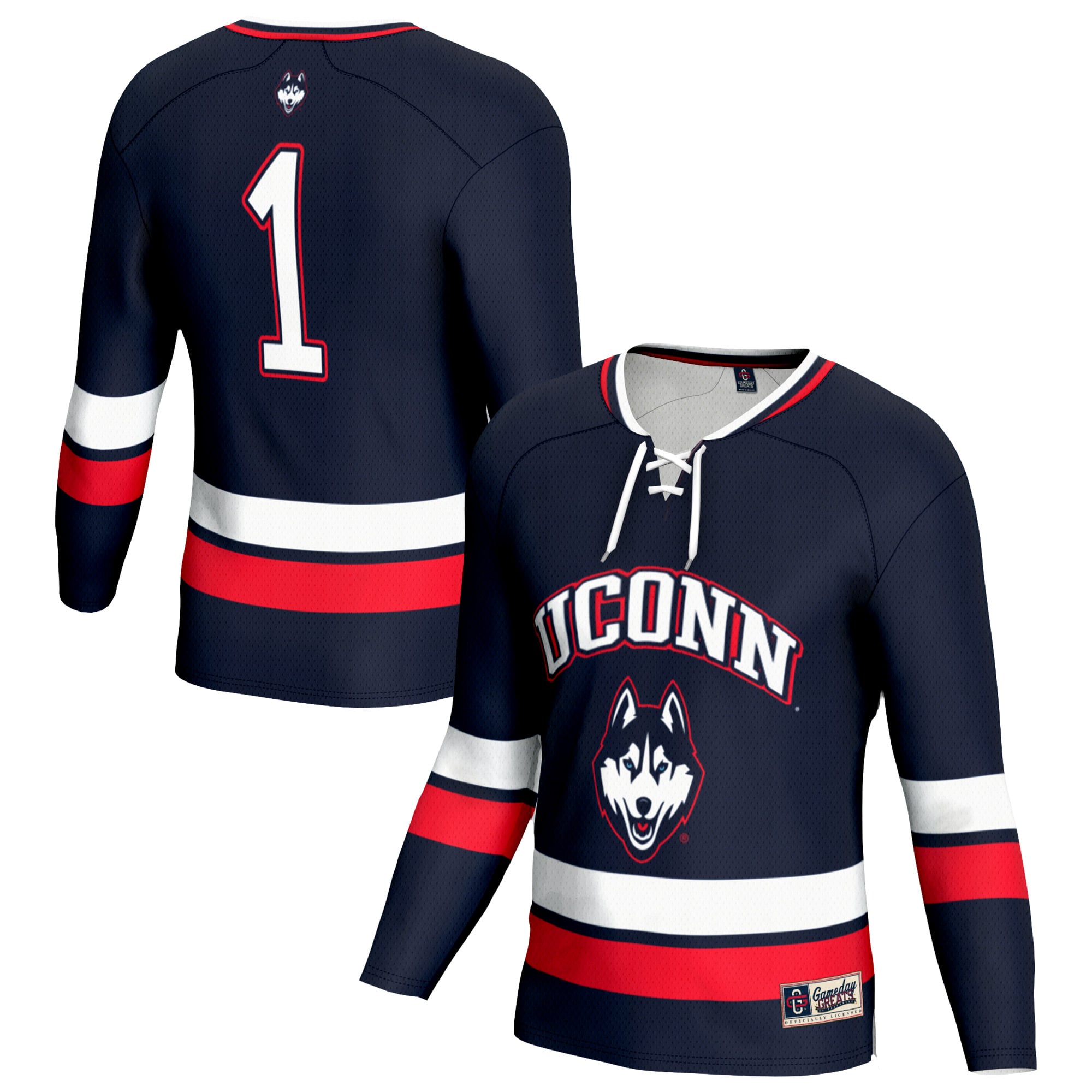 UConn Huskies Navy Fashion Team Hockey Jersey - Youth