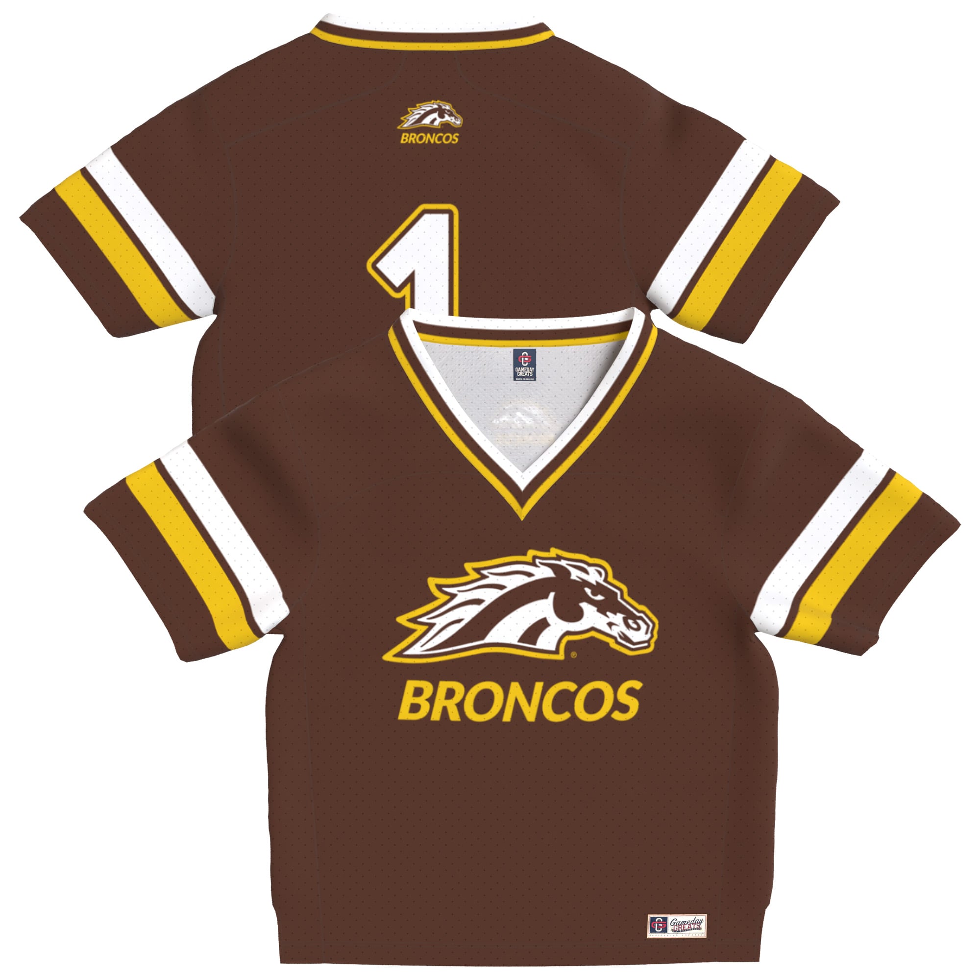 Western Michigan Broncos Brown Football Shirt - Youth