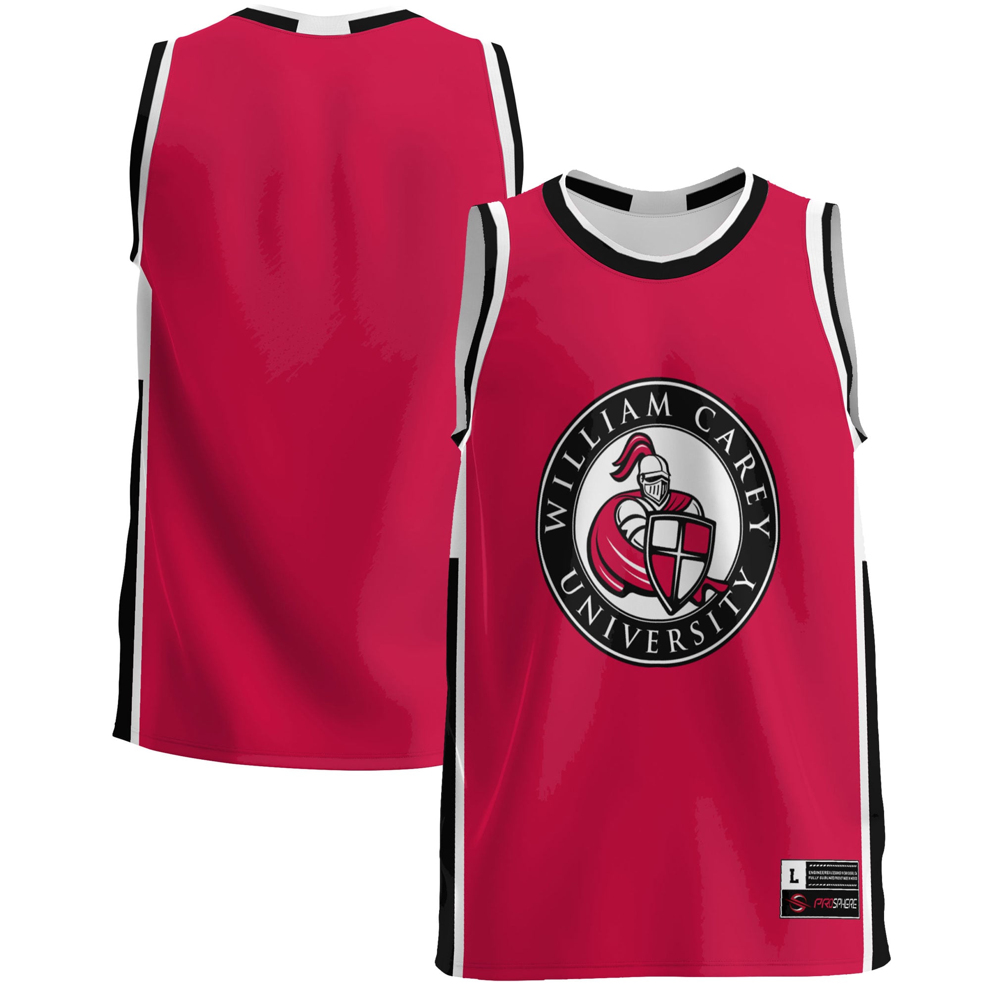 William Carey Crusaders Red Basketball Jersey - Youth