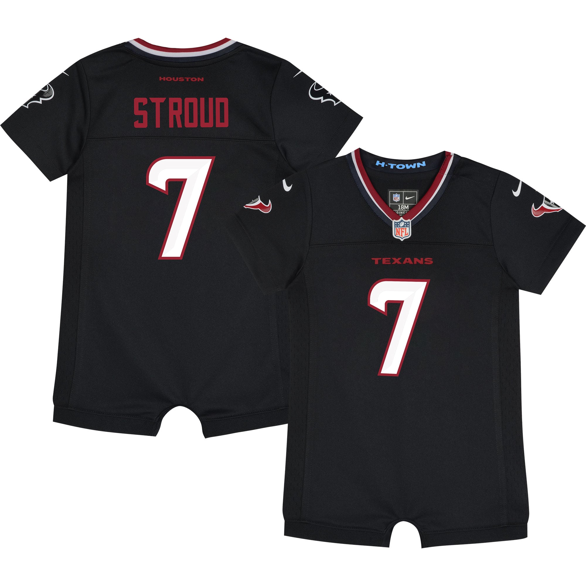 Kids' Houston Texans Navy Game Romper