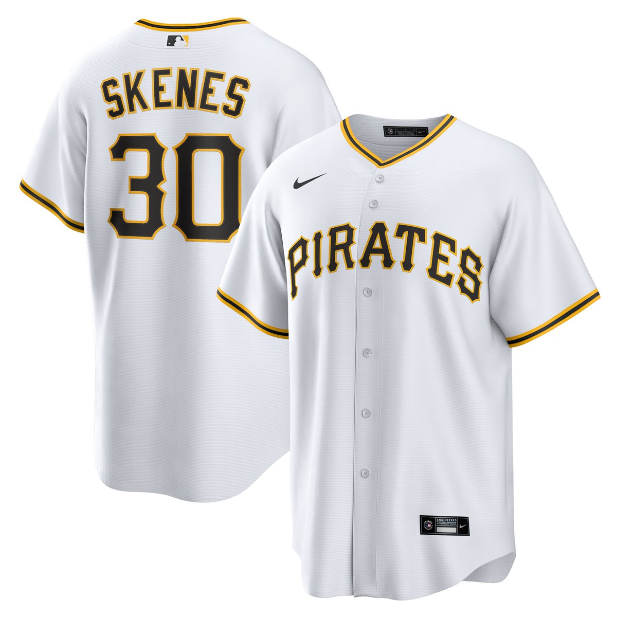 Kids' Pittsburgh Pirates White Player Jersey